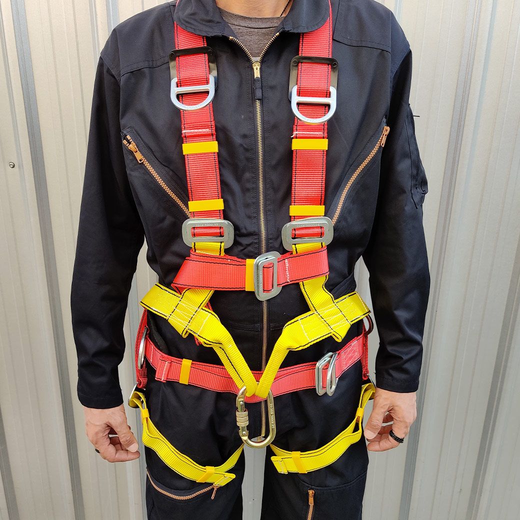 YAMADA รุ่น FH779 เข็มขัดเซฟตี้เต็มตัว มีสายรองนั่งช่วยให้สบายขณะทำงาน