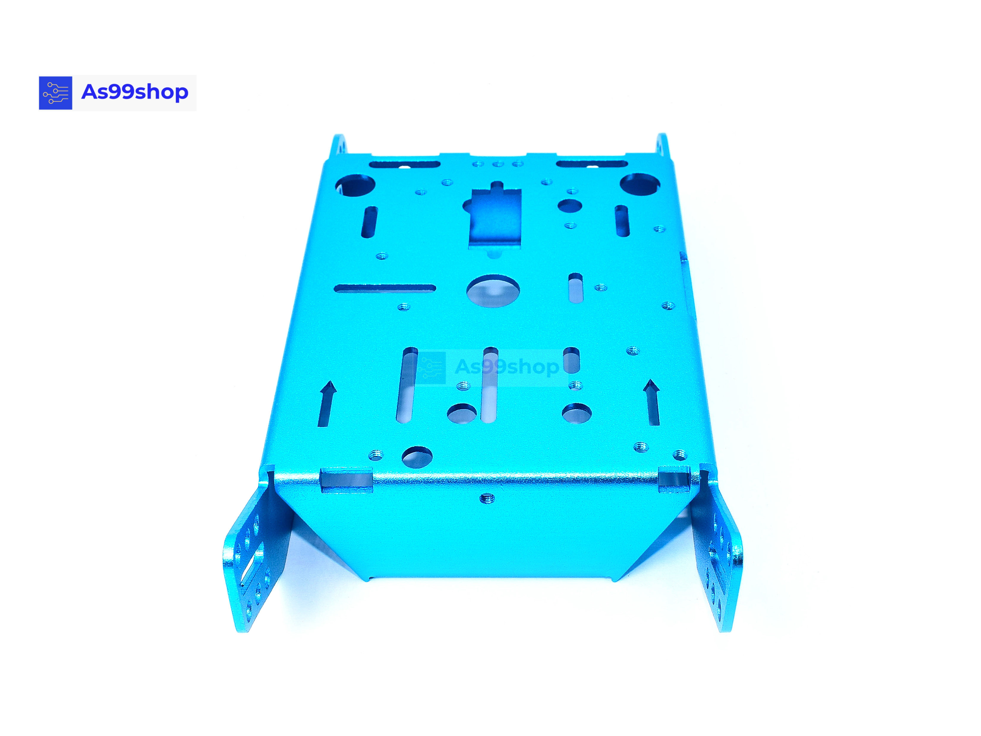 โครงรถหุ่นยนต์ Aluminum alloy robot Smart car สี Metallic Blue