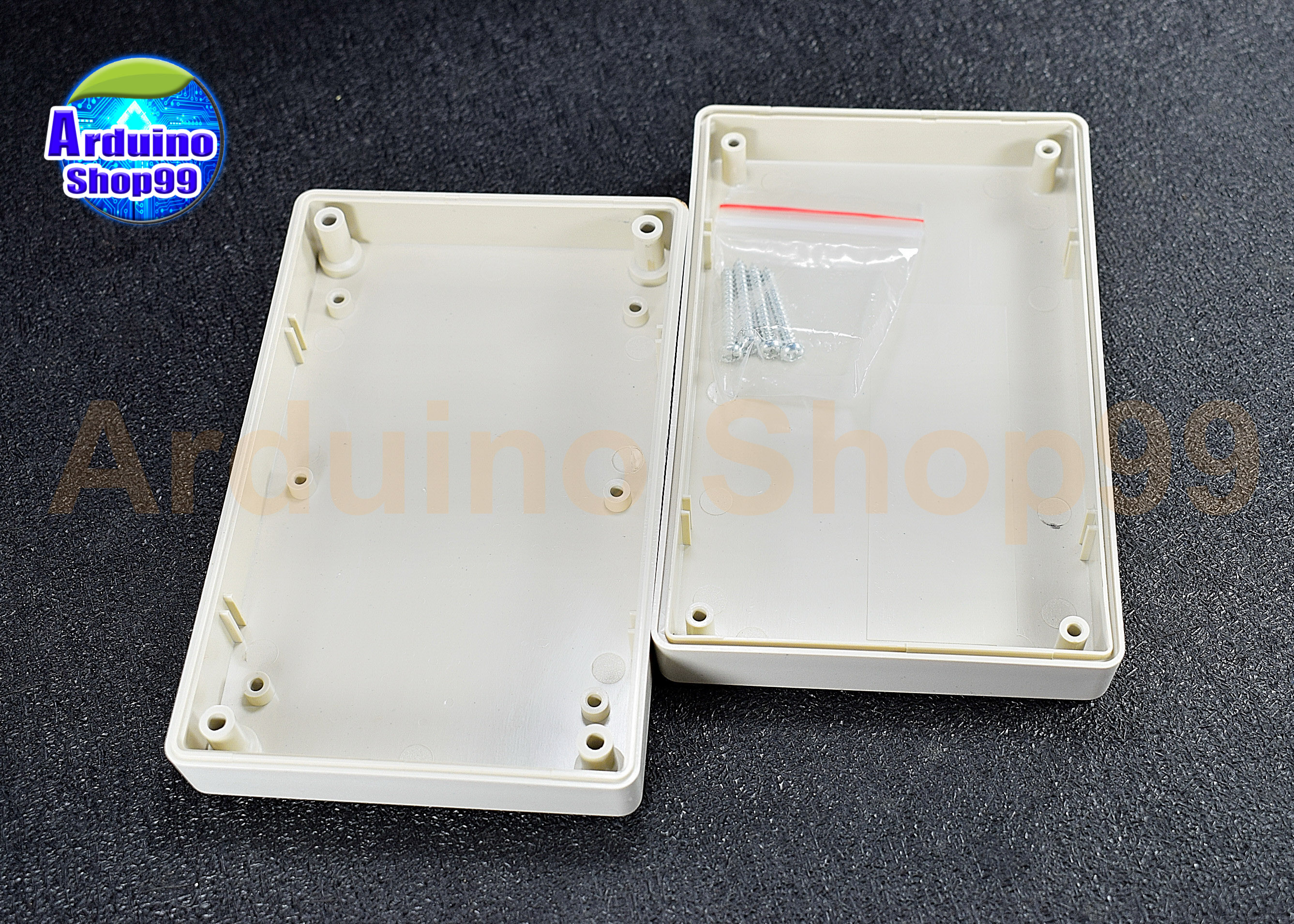 กล่องพลาสติก Plastic case box 125*80*32 mm. (with screw)