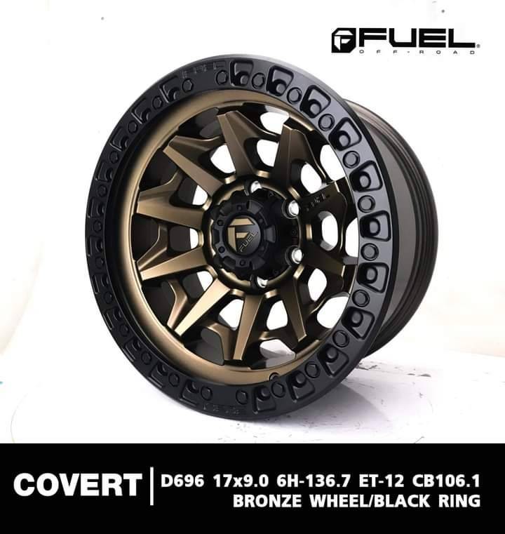 ล้อเเม็กซ์ FUEL COVERT ขอบ 17 ล้อเเท้อเมริกา