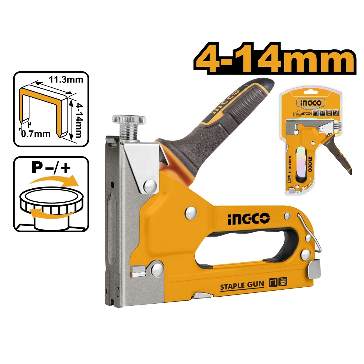 INGCO HSG14018 เครื่องยิงแม็กซ์ 4-14mm