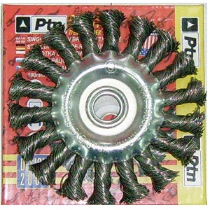 PTN 29100 แปรงลวดกลมถักเปีย 4นิ้ว-7นิ้ว