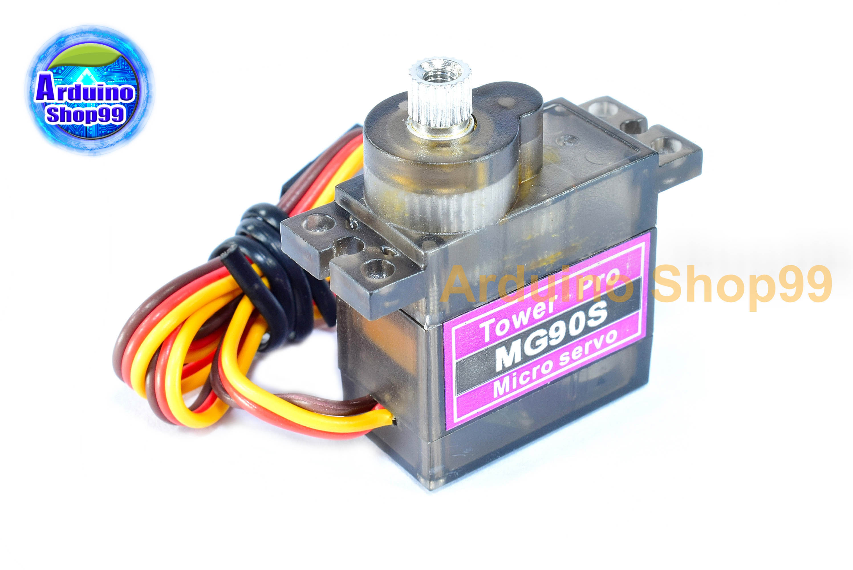 เซอร์โว Tower pro MG90S Digital หมุนได้ 0-200 องศา แรงบิด 2 kg/cm (4.8V) เฟืองโลหะ