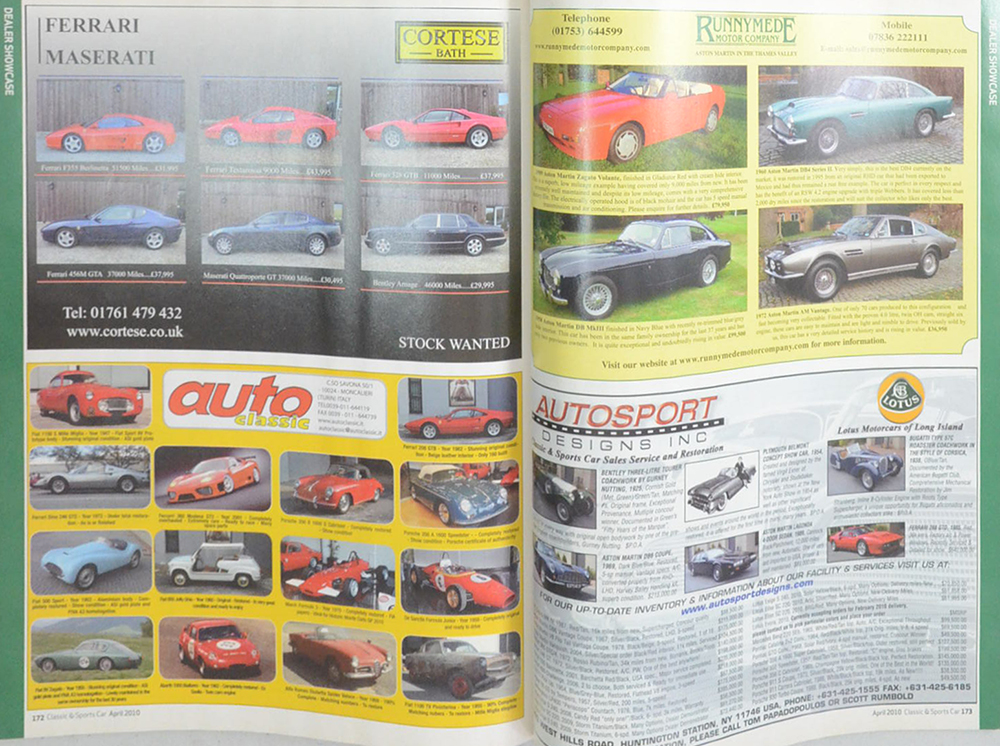 CLASSIC & SPORTS CAR Volume 29 No. 1 April 2010