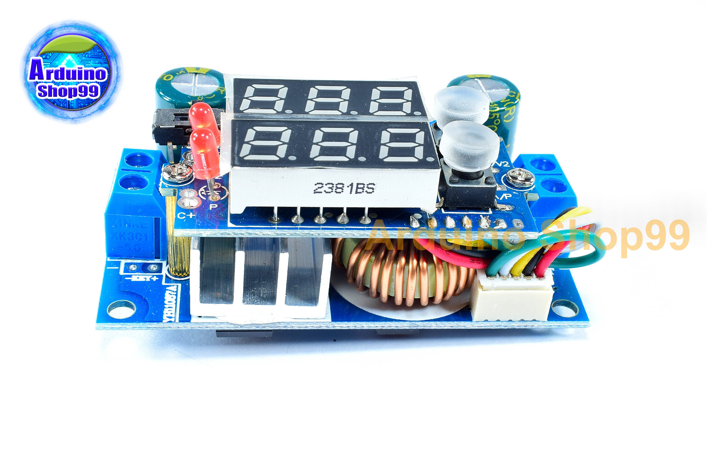 MPPT Solar Panel Controller 5A DC-DC Step Down CC/CV Charging Module Display LED