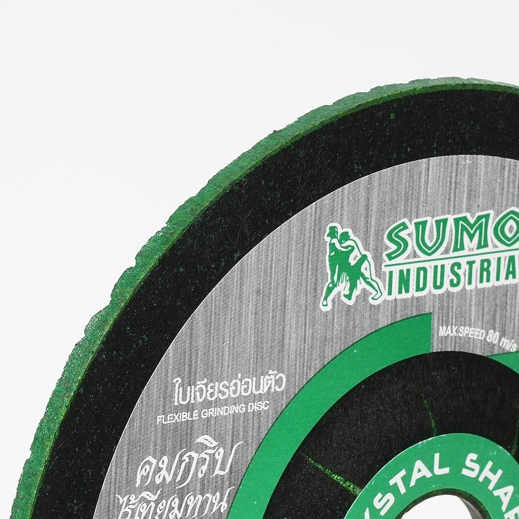 SUMO ใบเจียรสแตนเลส 4"x2mm Ceragrain80J สีเขียว (25ใบ/กล่อง)