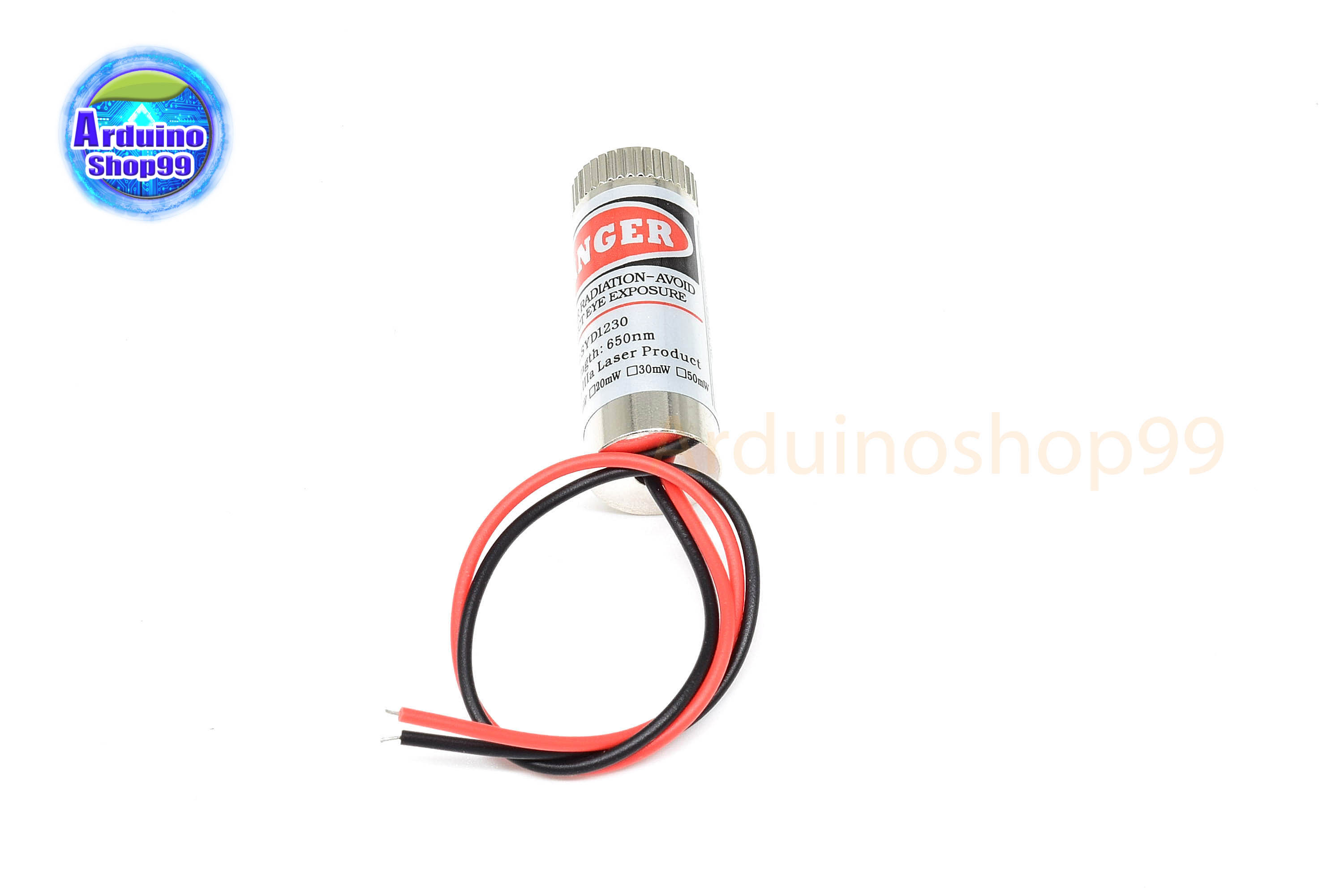 Laser 5mW 650nm เลเซอร์แบบจุด-สีแดง ปรับโฟกัสได้