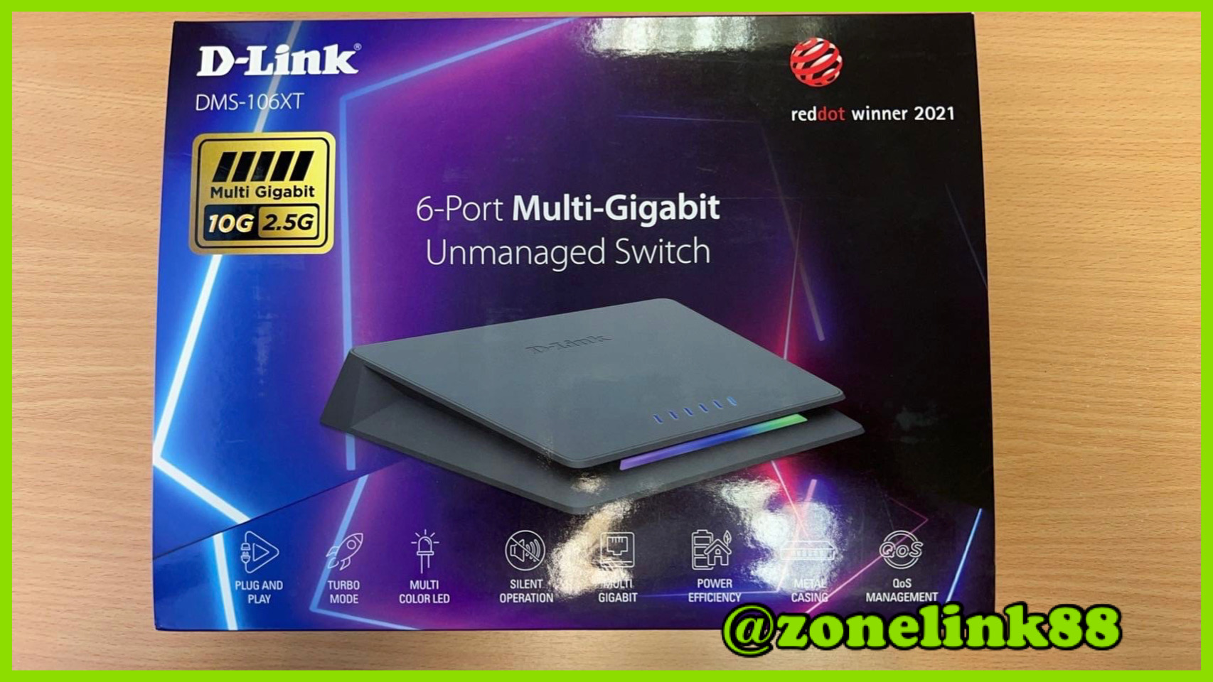 D-Link DMS-106XT 6-Port Multi-Gigabit Unmanaged Switch