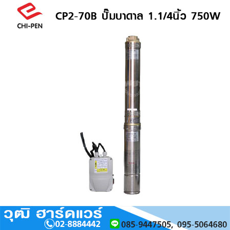 CHI-PEN CP2 ปั๊มบาดาล 1.1/4นิ้ว สำหรับบ่อ 4 นิ้ว