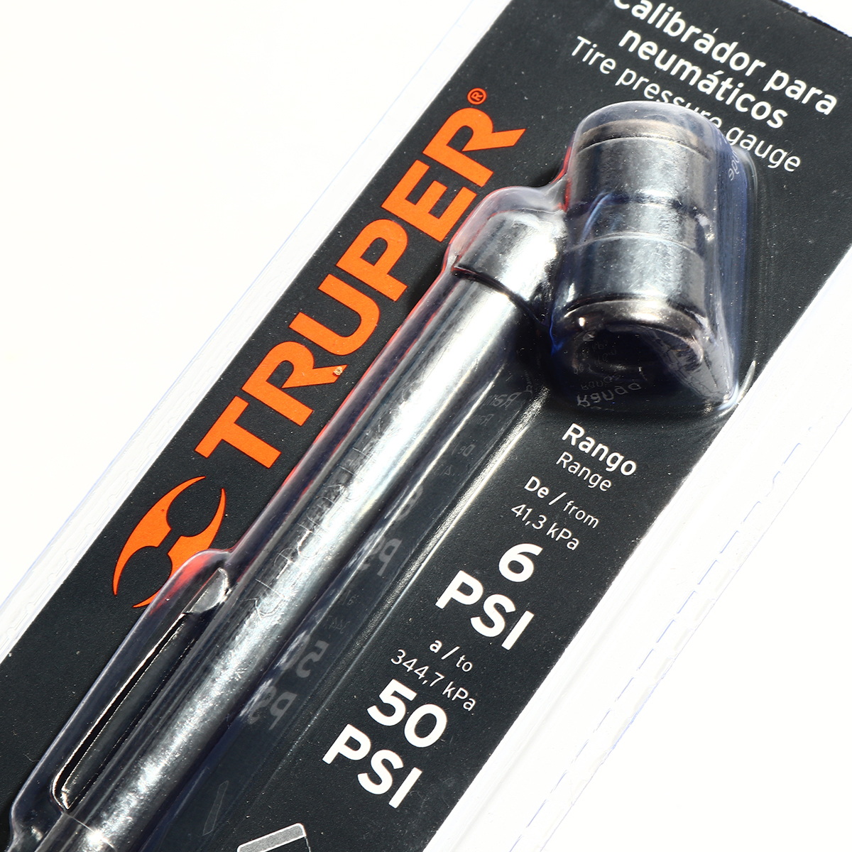 TRUPER MEA-50D เกจ์วัดลมยาง 2 หัว 6-50Psi