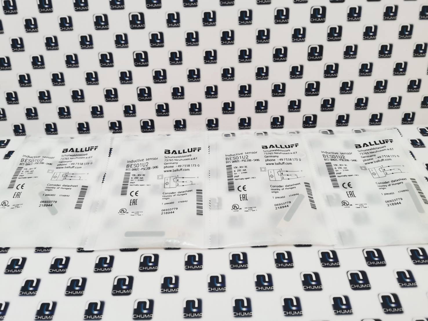 Balluff, Inductive Sensor, BES01U2 BES Q08ZC-PSC20B-S49G, BESO1U2