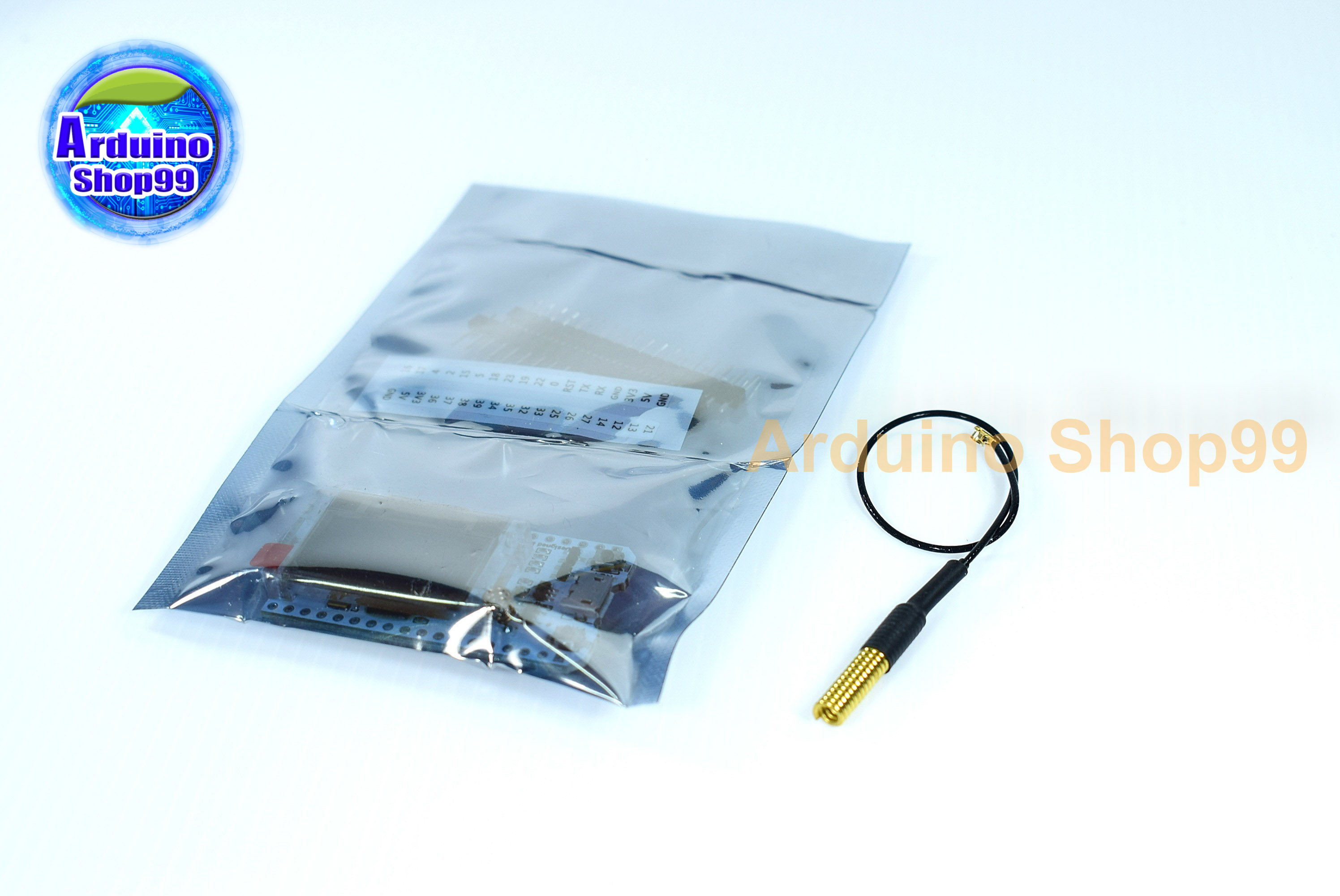 WIFI LoRa 32 board 433 Mhz( soldered pins+pin stickers) + Antenna