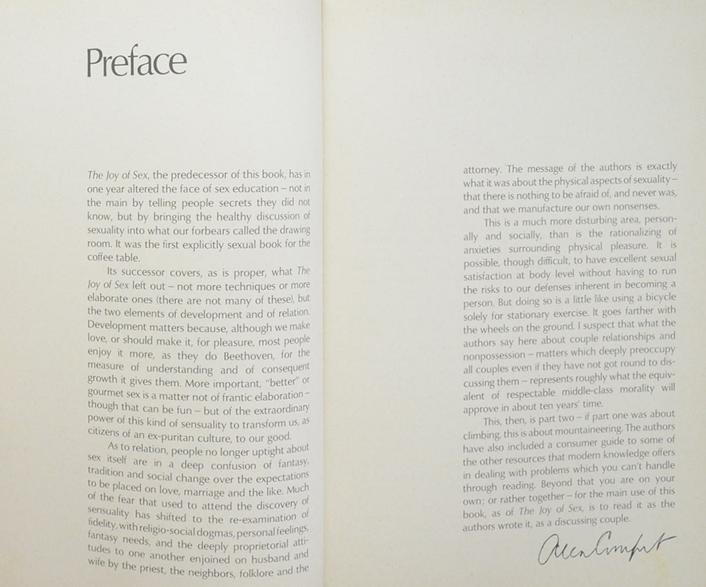More Joy A Lovemaking Companion to the Joy of Sex