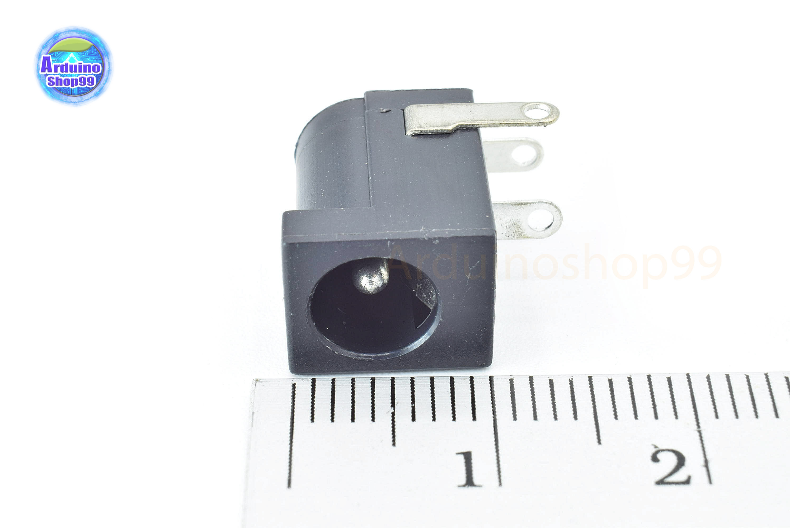 DC002 3 Pin Black Power Jack Socket Connector 5.5 * 2.1 mm.