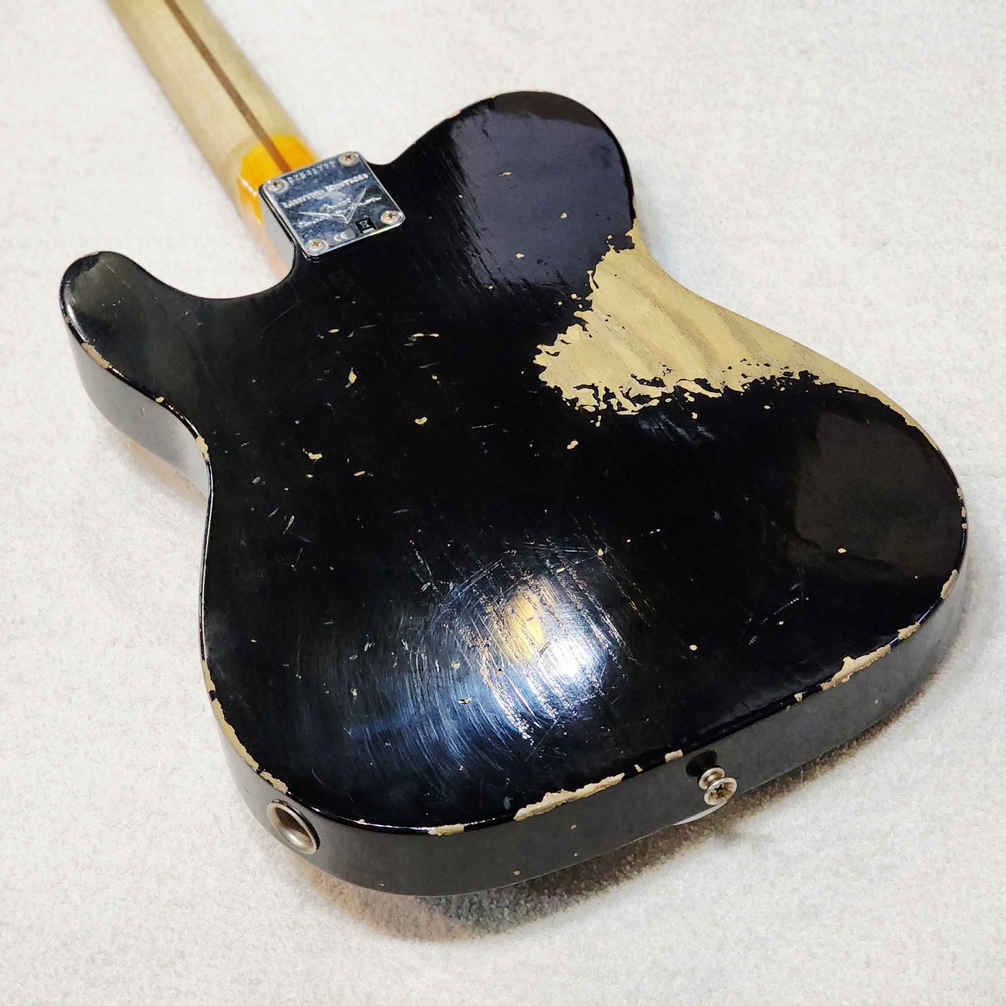 (USED) FENDER Custom Shop Limited Edition '50s Vibra Telecaster Heavy Relic - Aged Black Serial # CZ541777