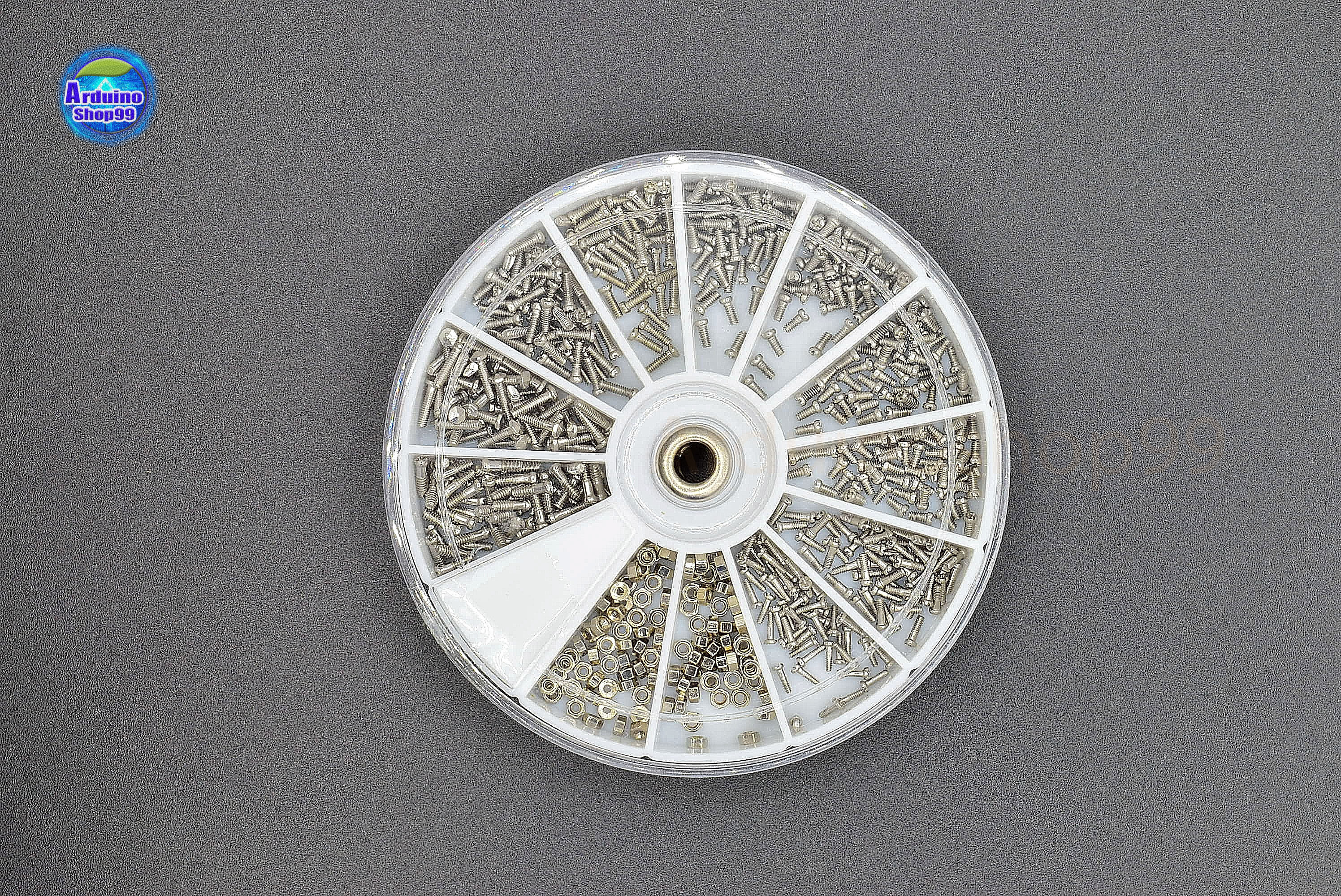 สกรูยึด สำหรับแว่นตาเครื่องมือซ่อมแซมสำหรับช่างทำนาฬิกา 600 ชิ้น พร้อมไขควง 2 ทาง