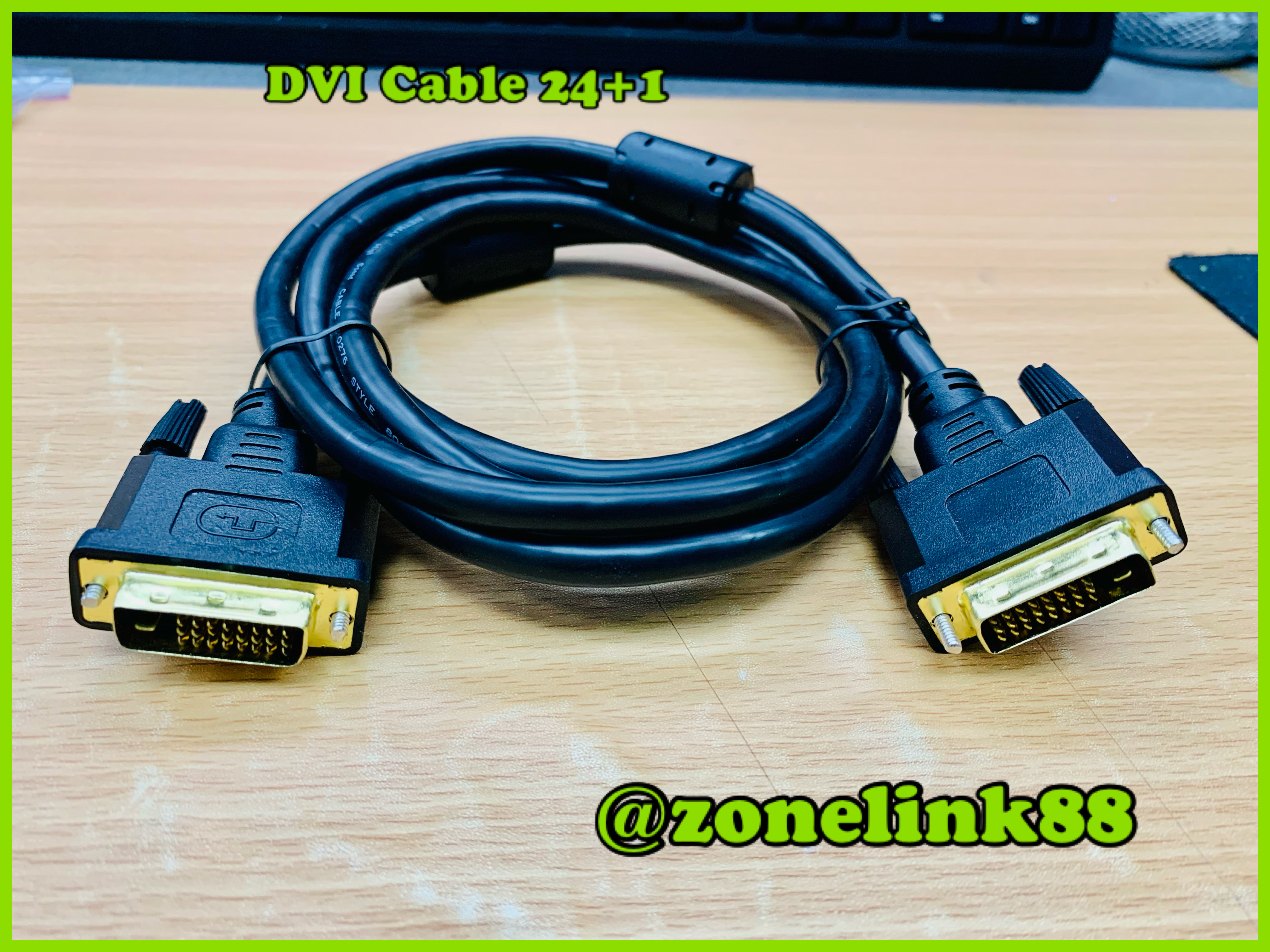 DVI to DVI (24+1) Cable 1.8m.
