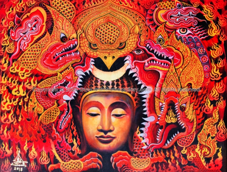 ผลงานศิลปะ "มารผจญ"