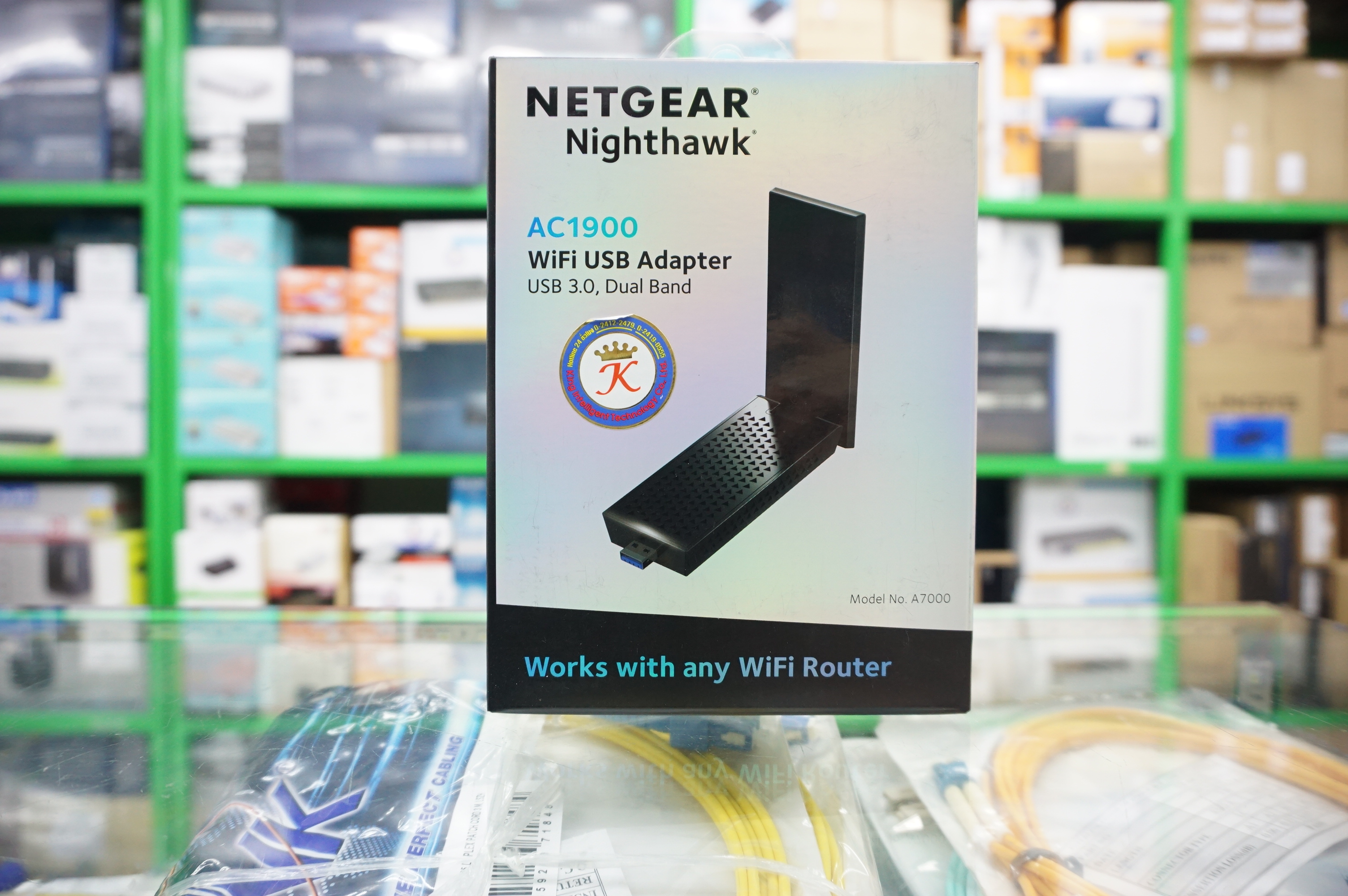 Netgear A7000 – Nighthawk AC1900 WiFi USB Adapter – USB 3.0, Dual Band