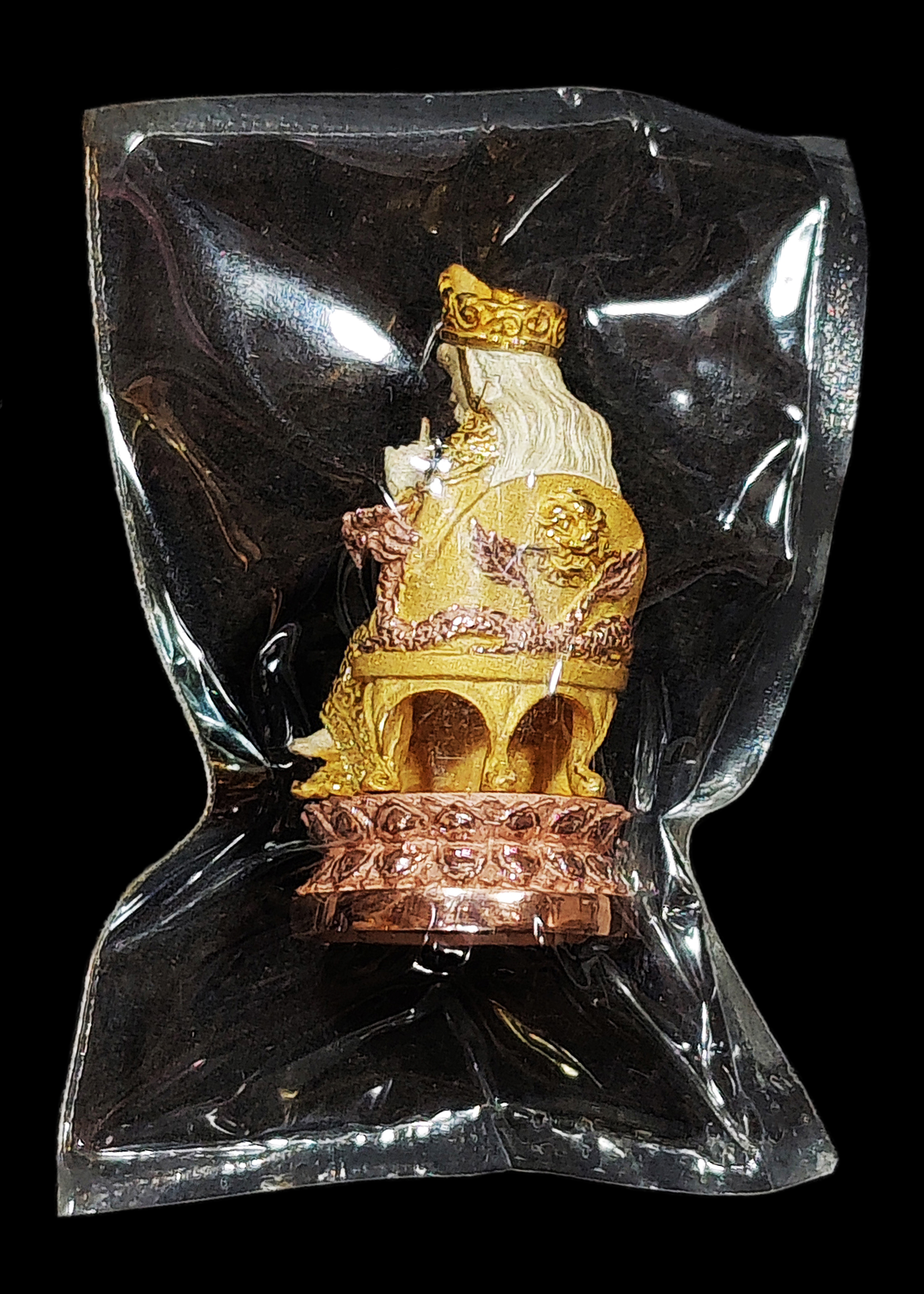 เจ้าพ่อเสือ รุ่นรักษ์แผ่นดิน ปลุกเสก ณ.วัดสามปลื้ม ปี2544 รูปหล่อลอยองค์ เนื้อเงินสามกษัตริย์(3K) พิมพ์ใหญ่ ตอกเลข ๘๙๕ นอนในซีลเดิมๆจากวัดมา21ปี พร้อมกล่องเดิมๆ สวยแชมป์