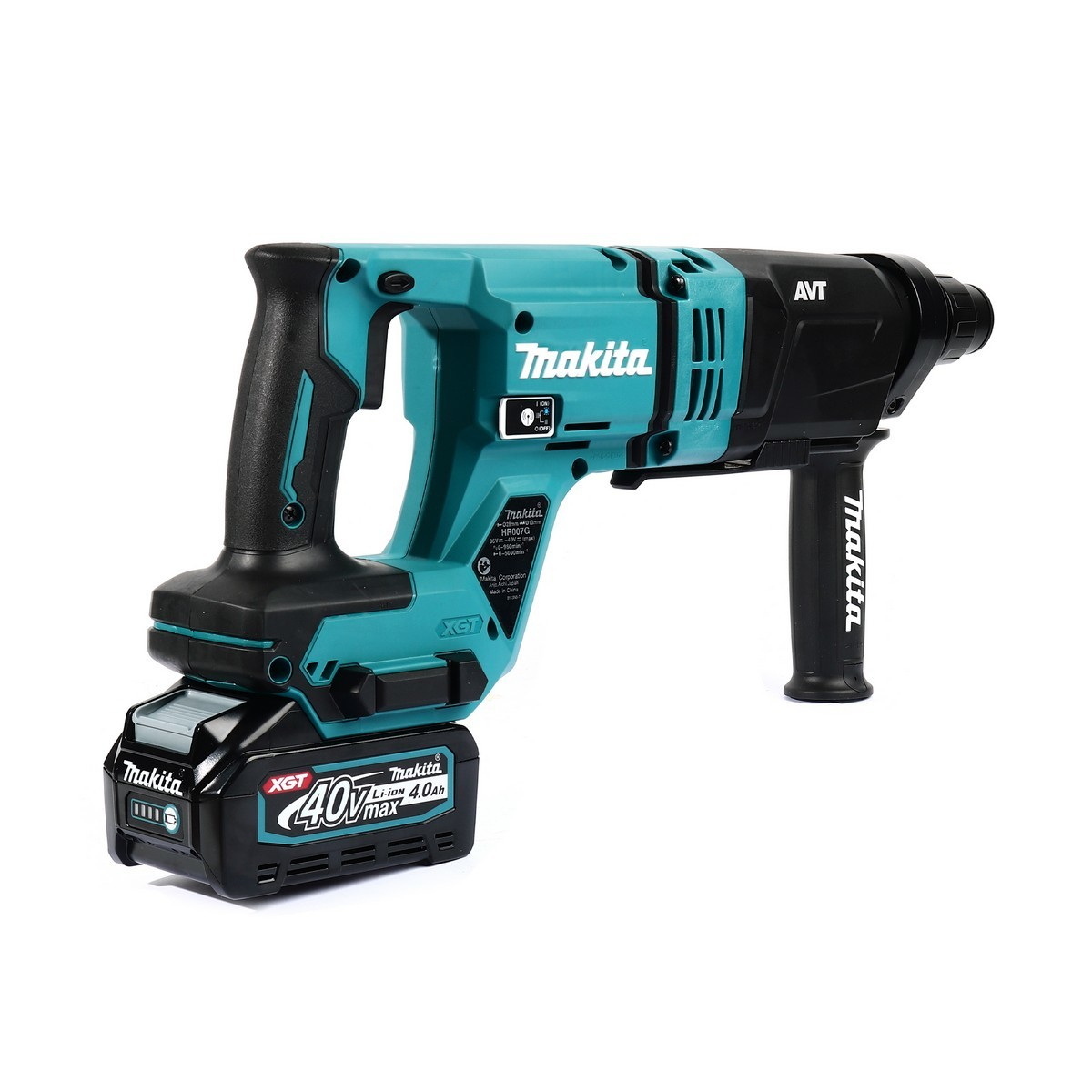 MAKITA HR007GM201 สว่านโรตารี่ไร้สาย 28mm SDS-Plus เปลี่ยนหัว 40V BL4040x2+DC40RA