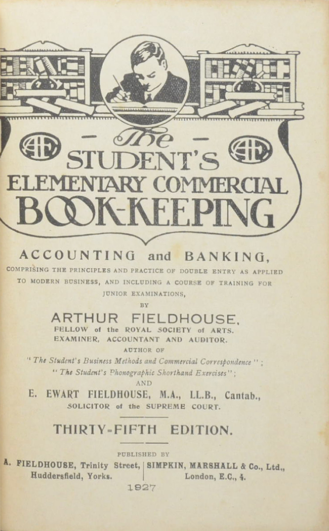 THE STUDENTS ELEMENTARY COMMERCIAL BOOK-KEEPING