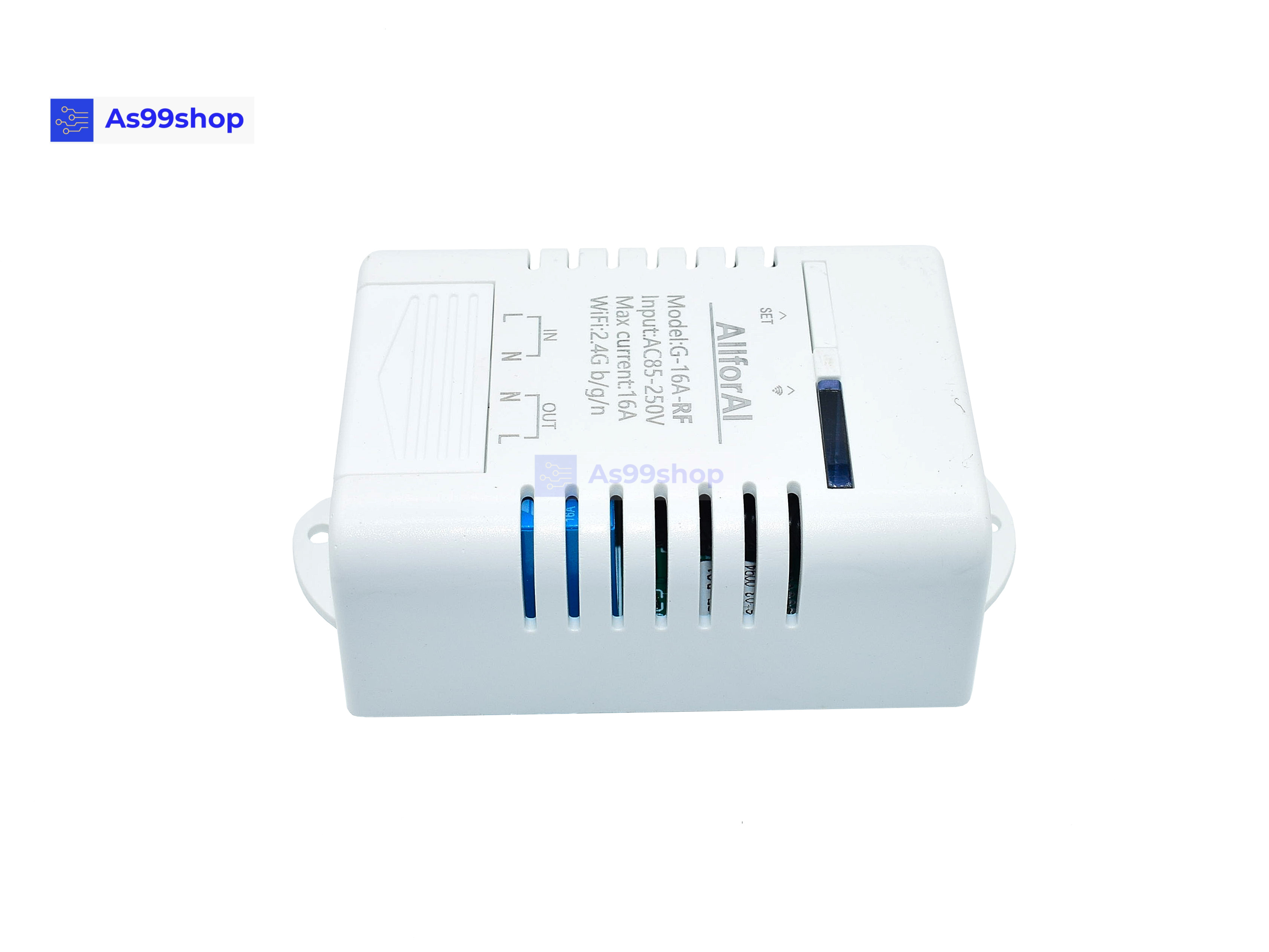 Single Channel AC 85V-250V 16A-RF WiFi + 433Mhz
