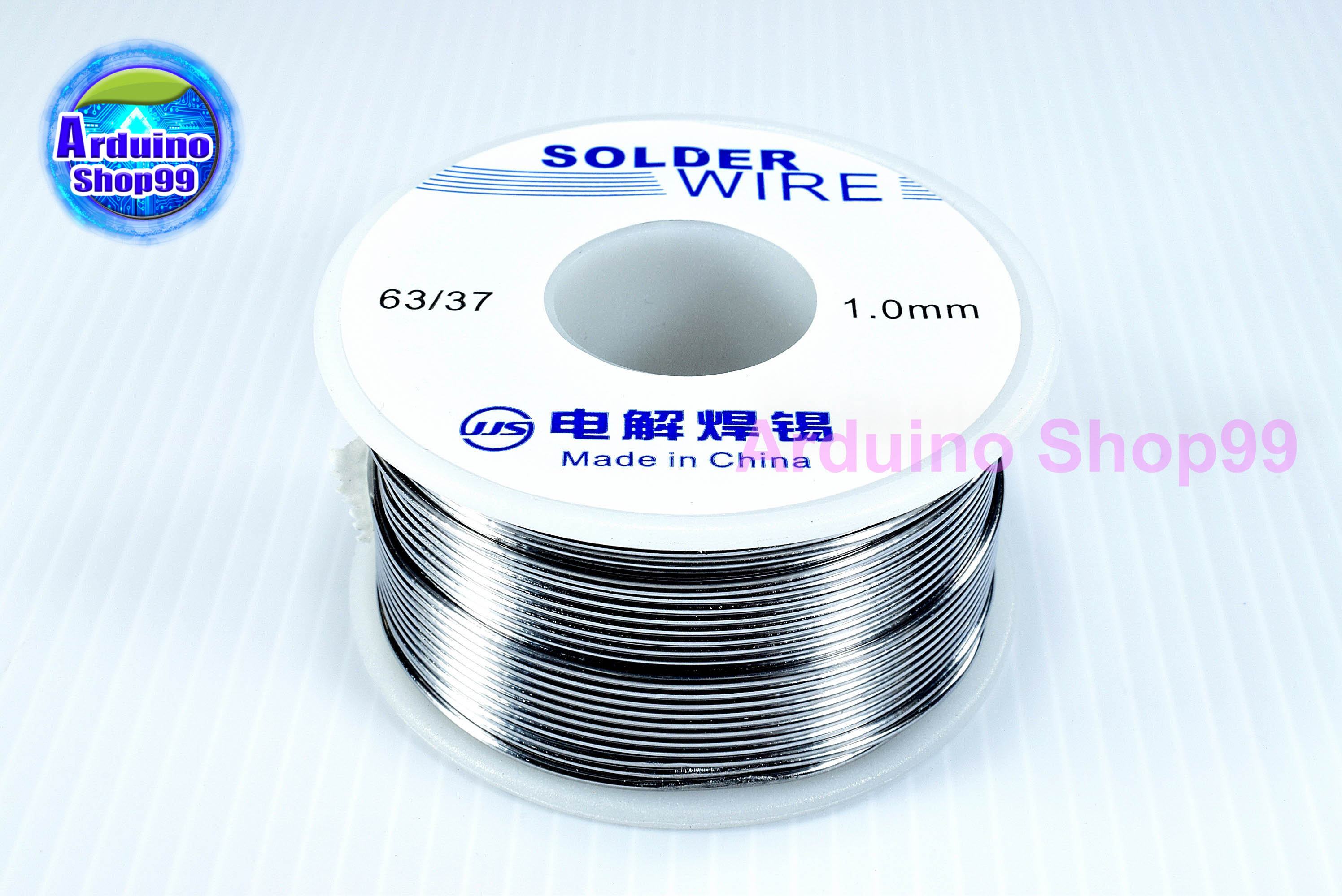 ตะกั่วบัดกรี 63/37 tin wire 1.0 small volume containing rosin solder wire solder wire 100g