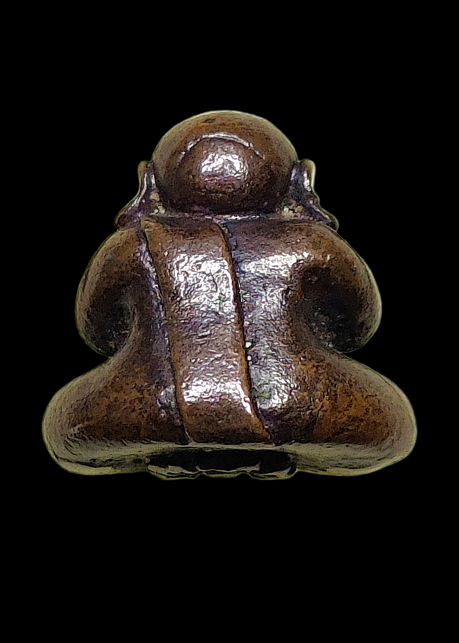 พระปิดตามหาจักรี พ่อท่านคลิ้ง วัดถลุงทอง ปี2525 พุทธาภิเษกณวัดพระมหาธาตุ นครศรีฯ เนื้อนวโลหะ สร้าง 2,225 องค์ สภาพสวยเดิมๆ