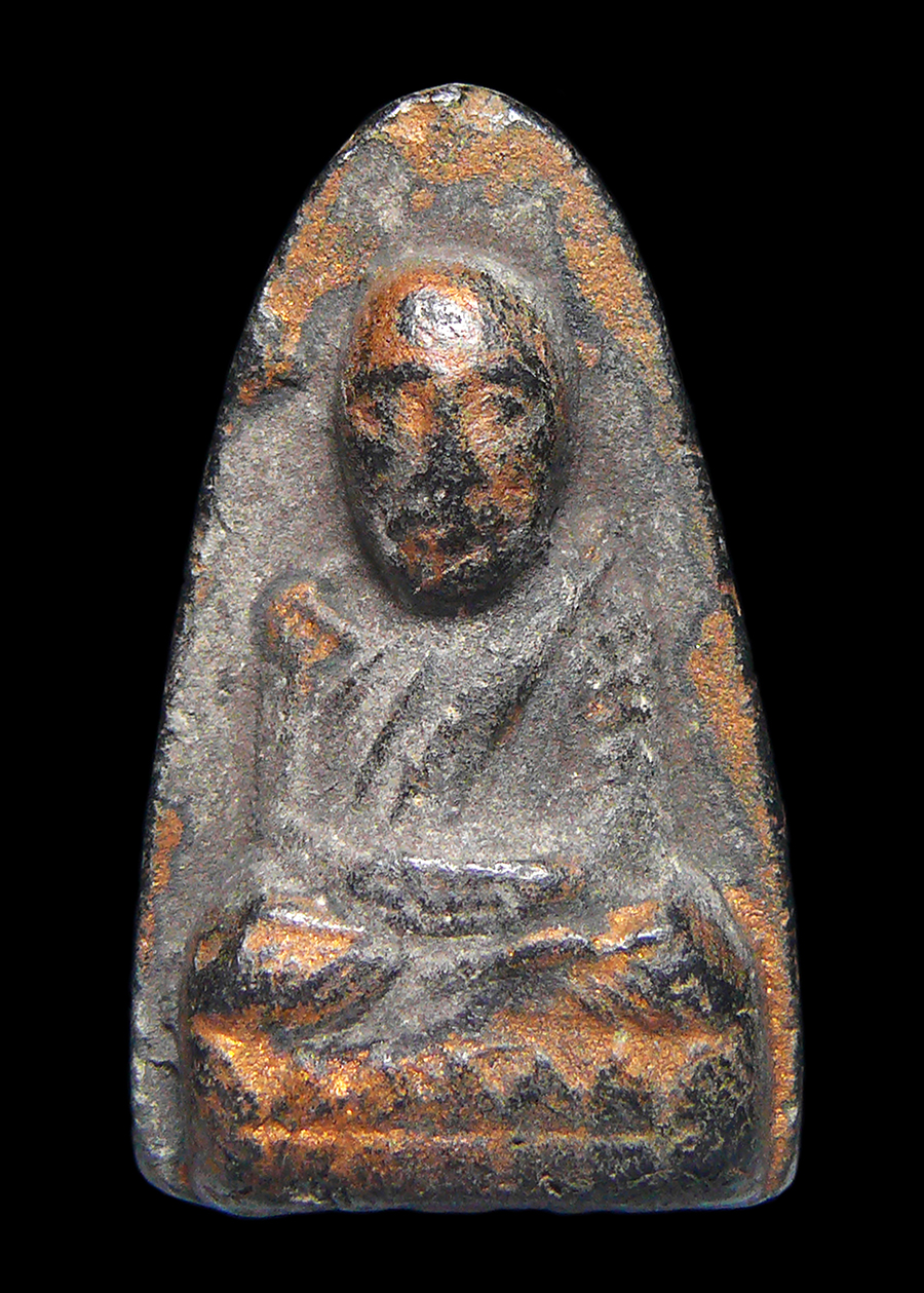 หลวงปู่ทวดเนื้อดินเผา ปี2513(ผสมผงว่านหลวงปู่ทวด ปี2497) พระครูใบฎีกาขาว เจ้าอาวาสองค์ถัดจากหลวงปู่ทิมจัดสร้าง (No.3)