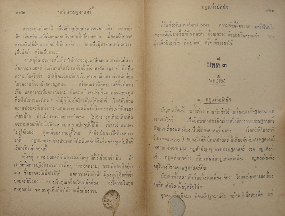 หลักเศรษฐศาสตร์ (ตำหนิ)