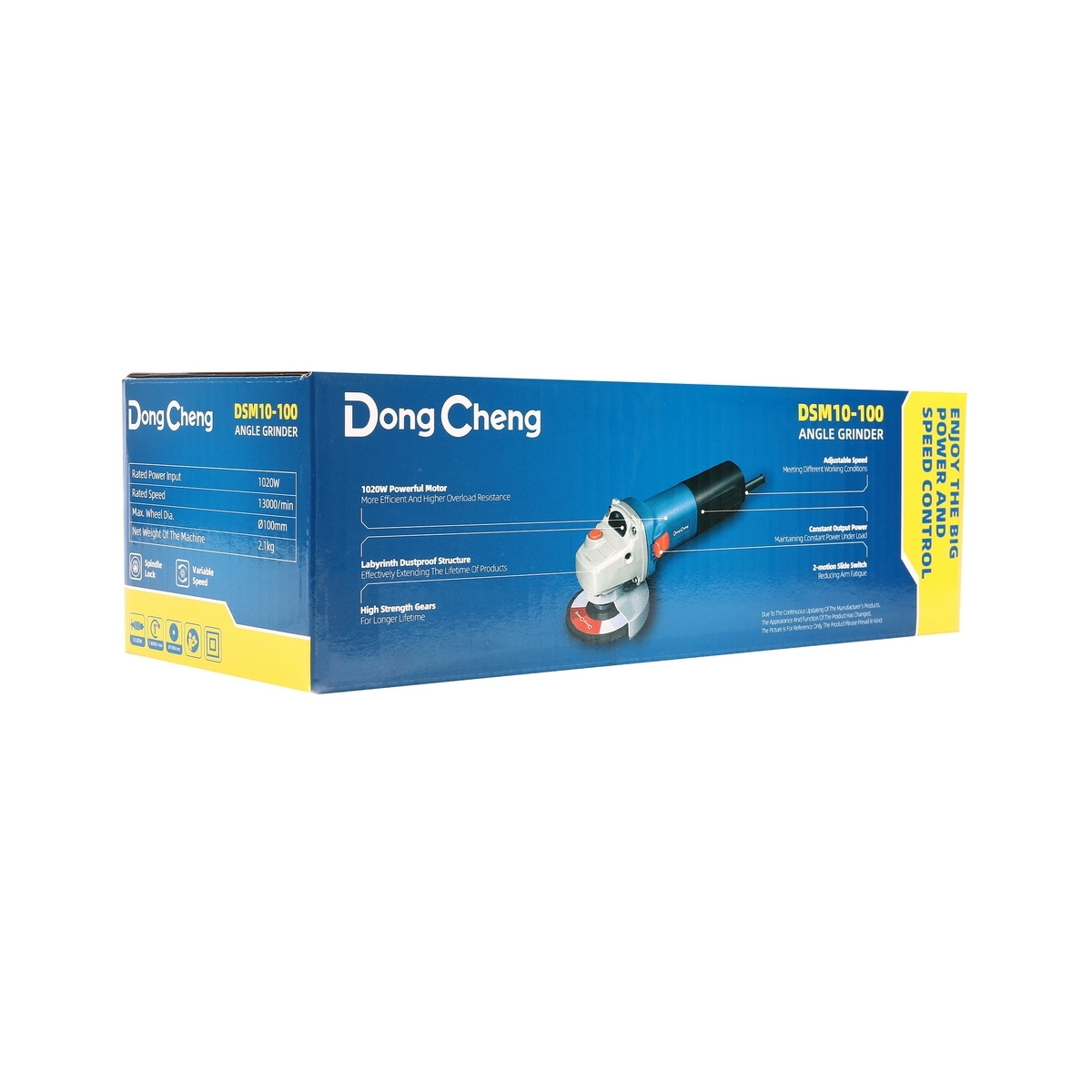Dong Cheng DSM10-100 เครื่องเจียร์ไฟฟ้า 4" 1020W 4200-13000rpm สวิตช์ข้าง