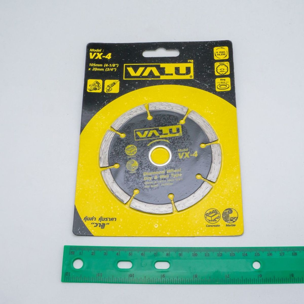 VALU VX-4 ใบเพชรตัดกระเบื้อง 4" น้ำ/แห้ง