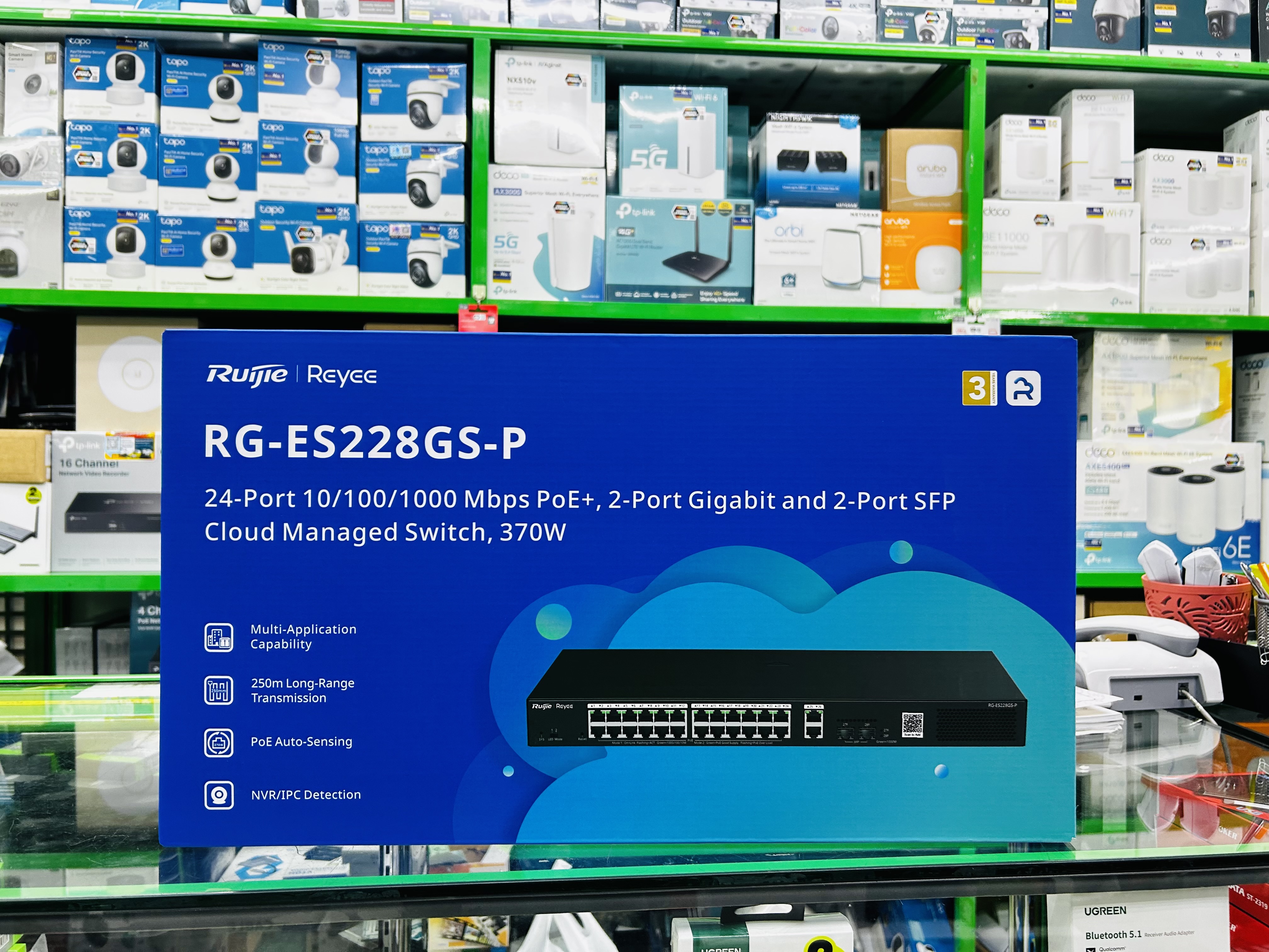 RG-ES228GS-P Reyee 28-Port Gigabit Smart Cloud Mananged PoE Switch