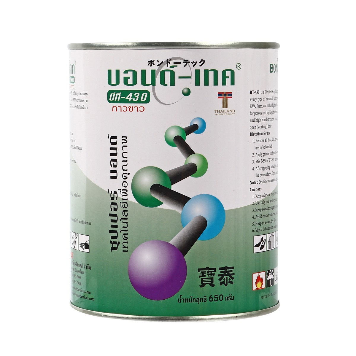 BOND-TECH BT-430 กาวขาว 200g, 650g