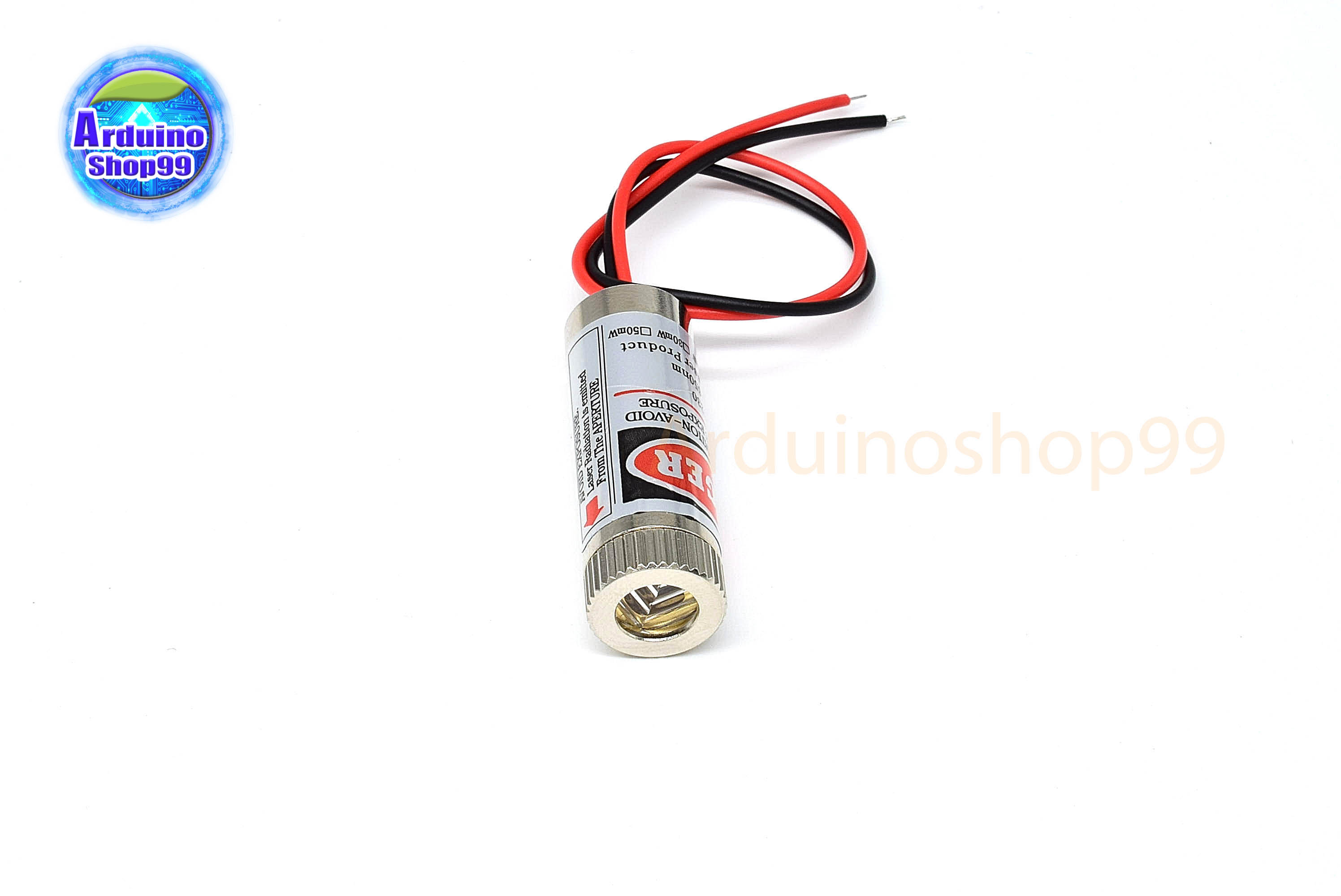 Laser 5mW 650NM เลเซอร์แบบเครื่องหมายบวก-สีแดง ปรับโฟกัสได้