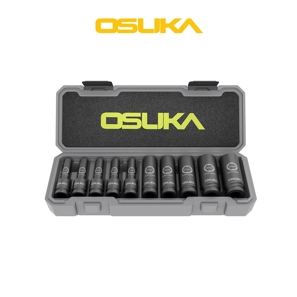 OSUKA OSAF3211 ชุดลูกบ๊อกซ์ยาว 1/2" M8-24 (10ชิ้น)