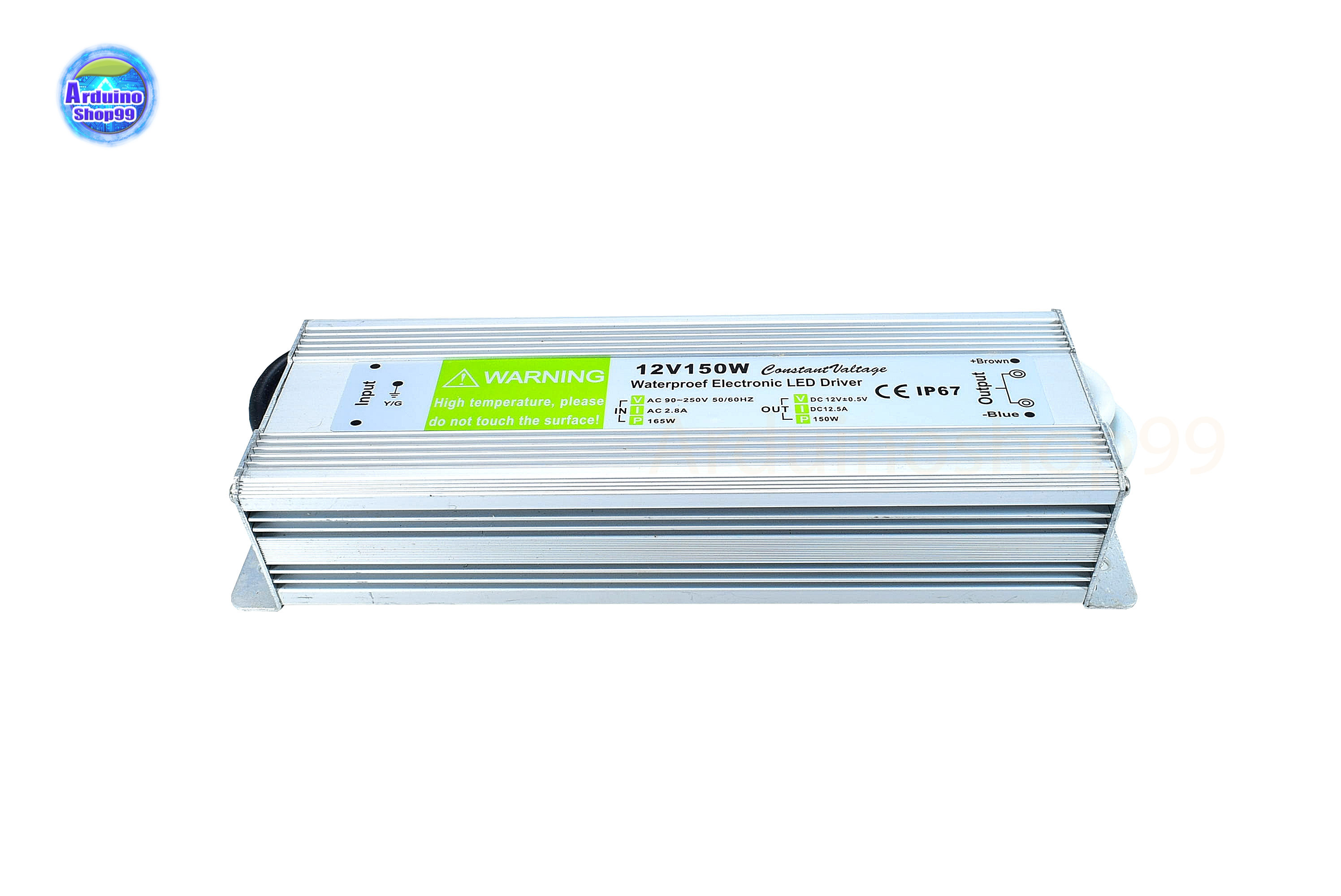 สวิตชิ่งเพาเวอร์ซัพพลาย Waterproof Switching Power Supply 12V 12.5A 150W(สีเงิน)