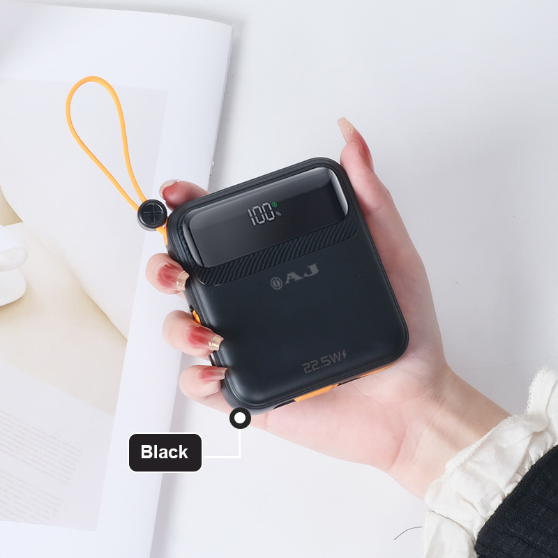 AJ พาวเวอร์เเบงค์ รุ่น GC311 ความจุ 10000mAh รองรับชาร์จเร็ว PD22.5W มีสายชาร์จในตัว (มอก.2879-2560) ประกัน 1 ปี