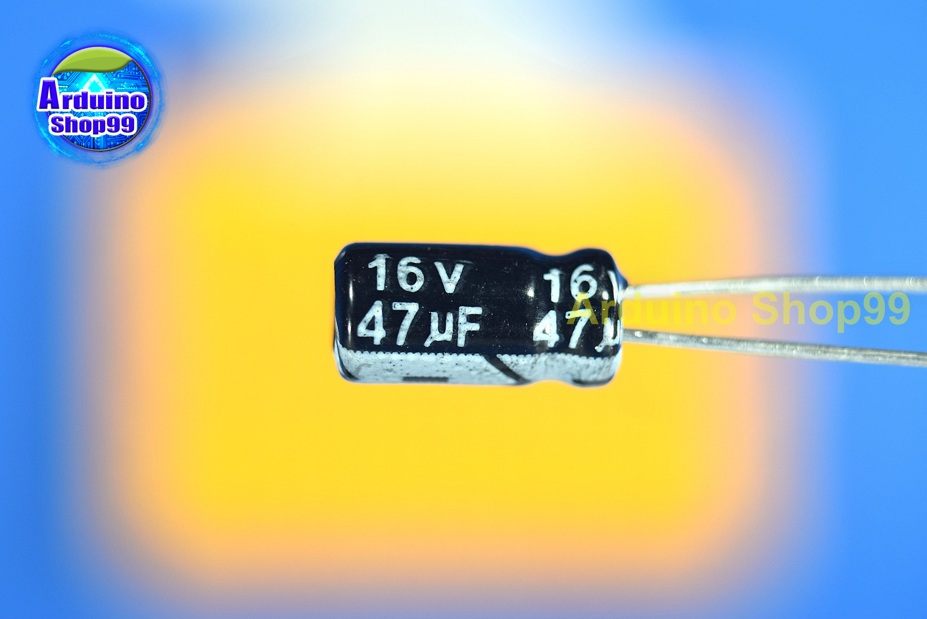 47uf 16V capacitor electrolytic(1 ชุด 10 ตัว)