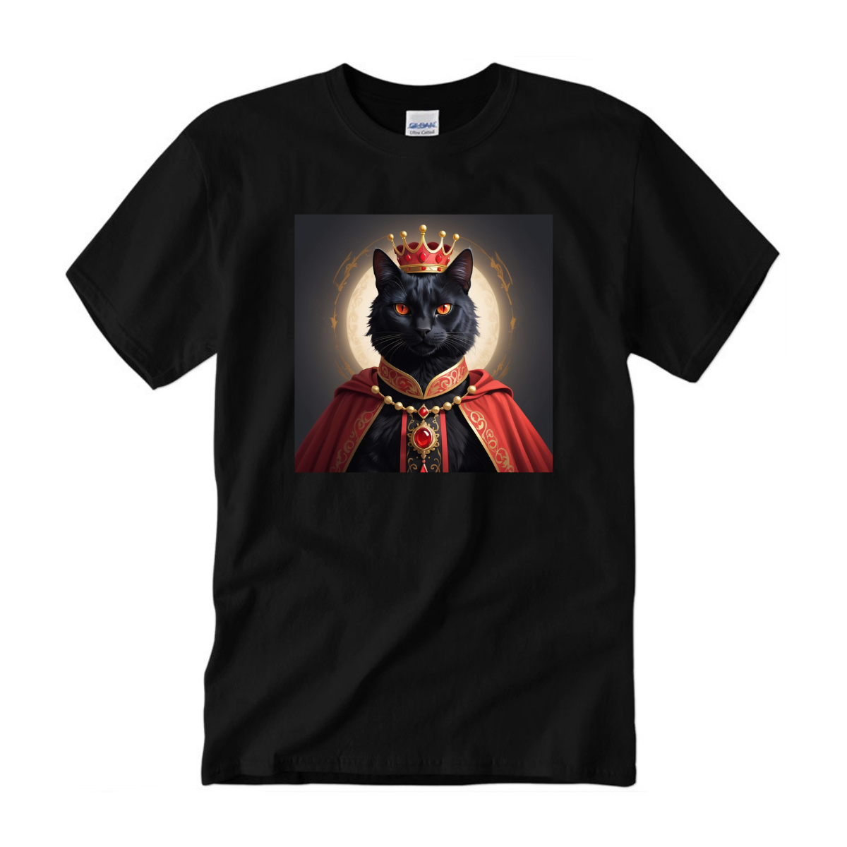เสื้อยืด Gildan พิมพ์ลาย King of Cat No.2