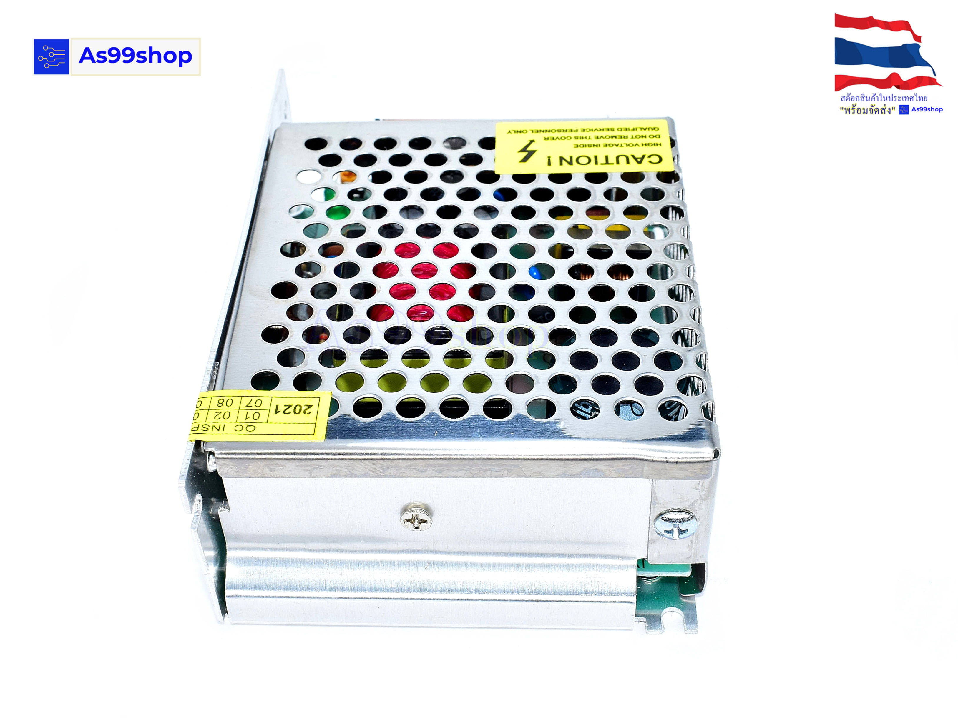 สวิตชิ่งเพาเวอร์ซัพพลาย Switching Power Supply 24V 2.5A 60W(สีเงิน) S-60-24