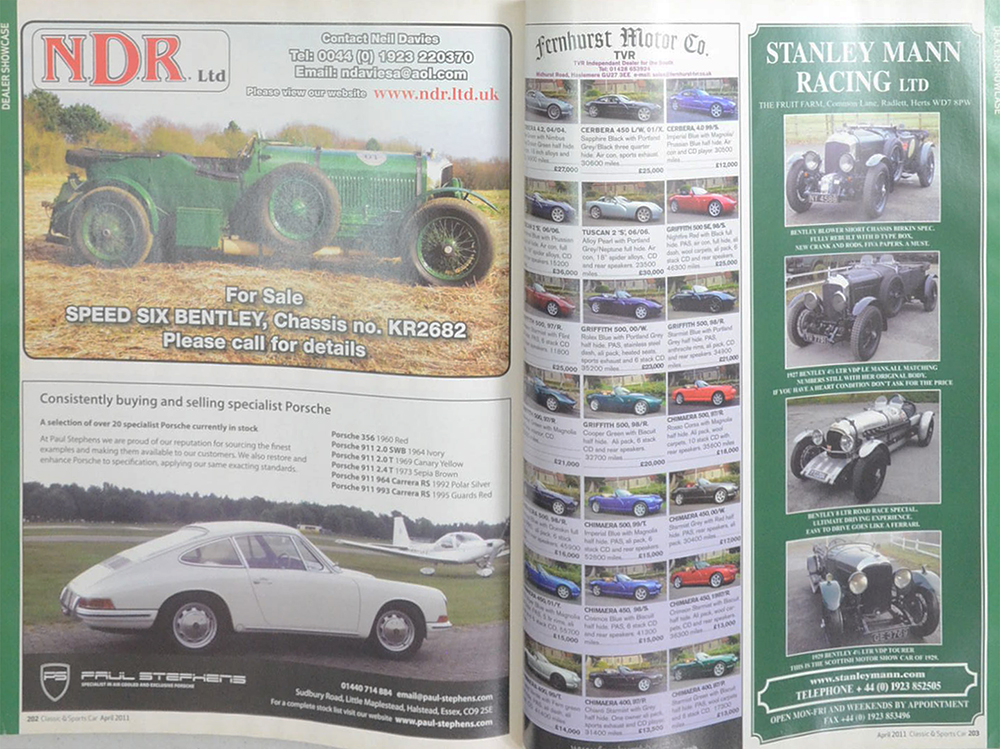 CLASSIC & SPORTS CAR Volume 30 No. 1 April 2011