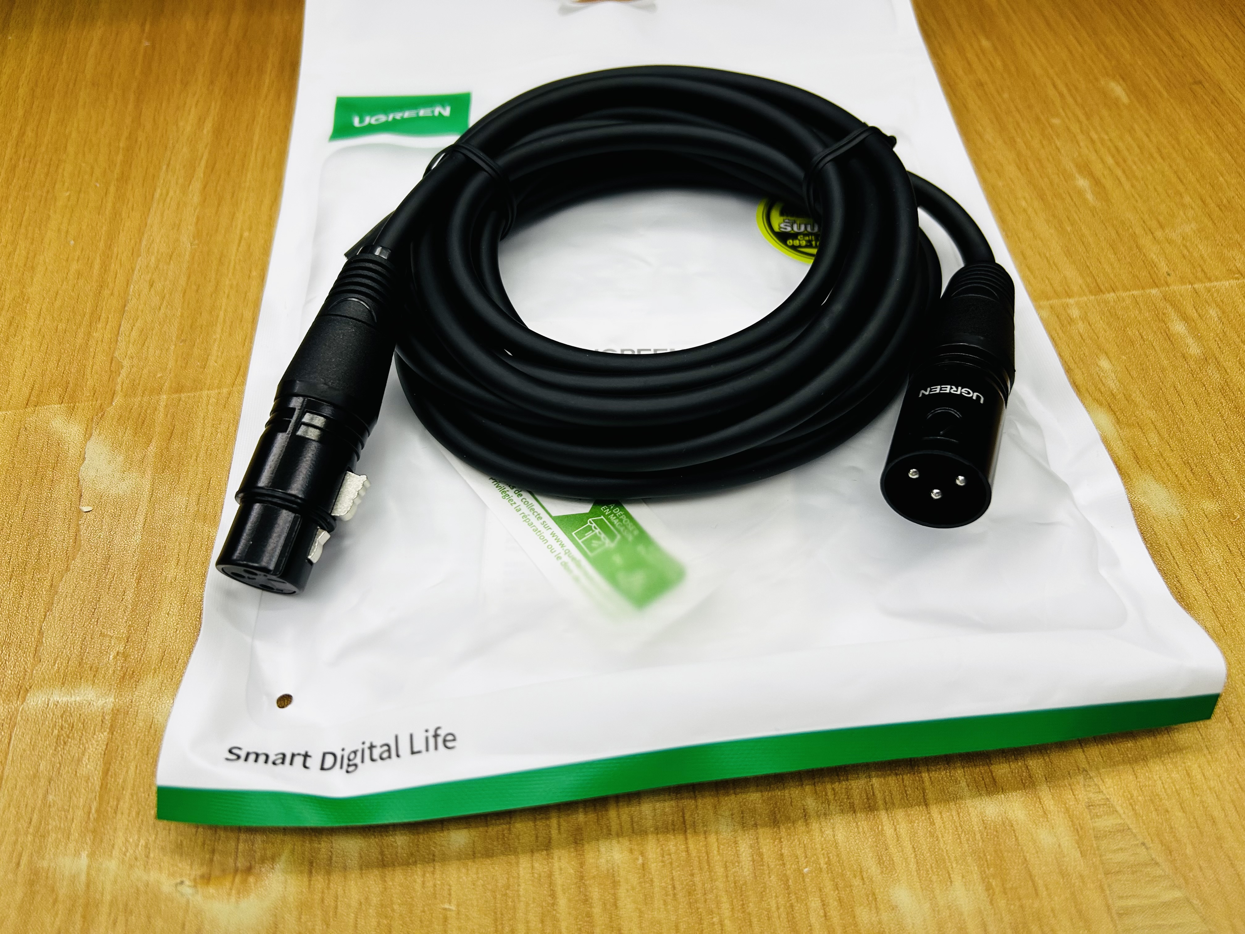 UGREEN 20711 Connon Male to Female Microphone Extension Audio Cable 3m.