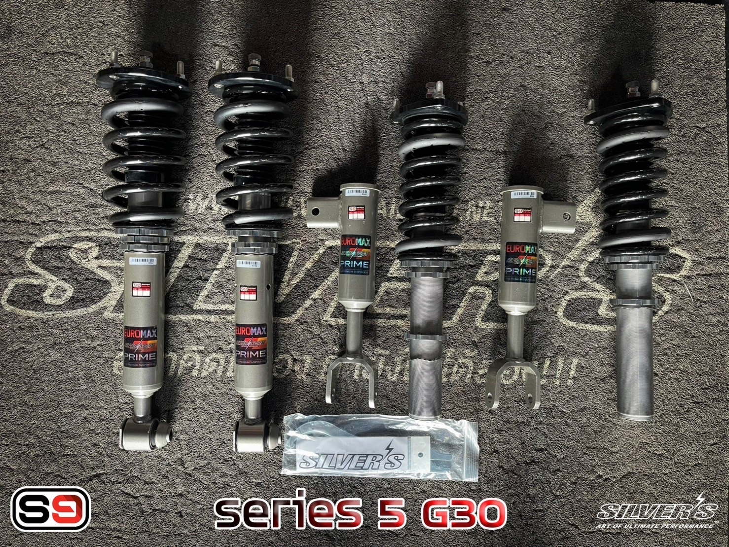 โช๊คอัพสตรัทปรับเกลียว Silver’s รุ่น NeoMaxPrime สำหรับรถ BWM SERIES 5 G30