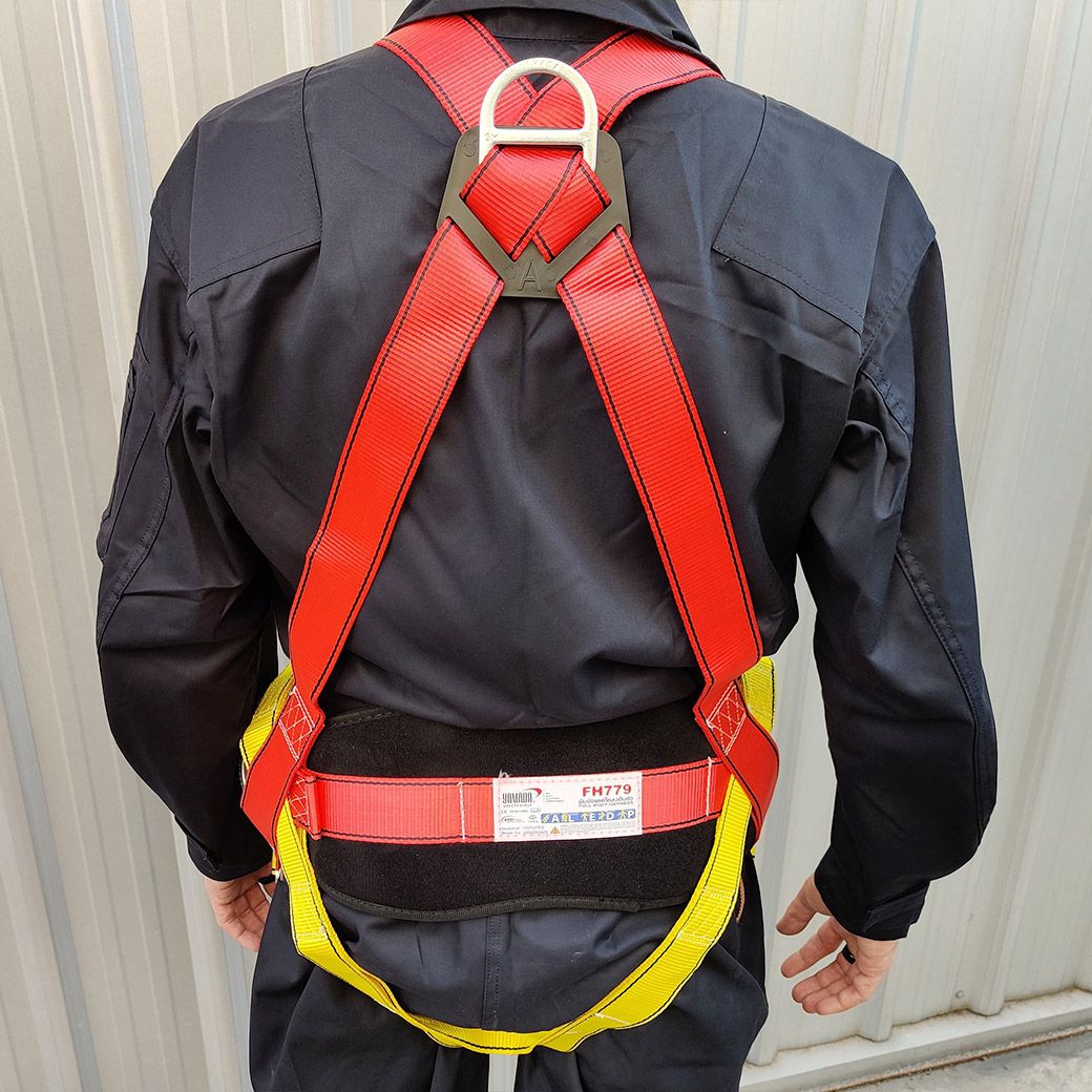 YAMADA รุ่น FH779 เข็มขัดเซฟตี้เต็มตัว มีสายรองนั่งช่วยให้สบายขณะทำงาน