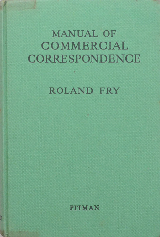 MANUAL OF COMMERCIAL CORRESPONDENCE