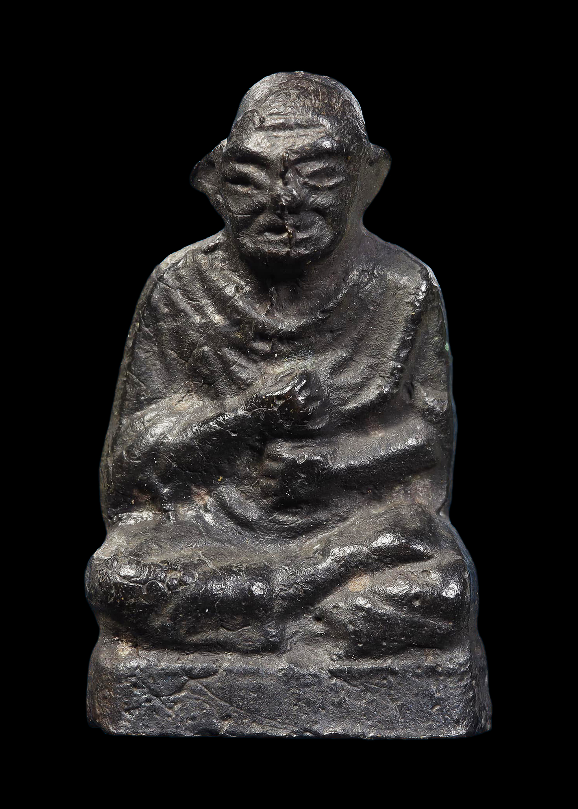 รูปหล่อสมเด็จพุฒาจารย์โต เนื้อโลหะผสม หลวงปู่นาค วัดระฆัง สร้างปี2495 สภาพสวยเดิมๆ