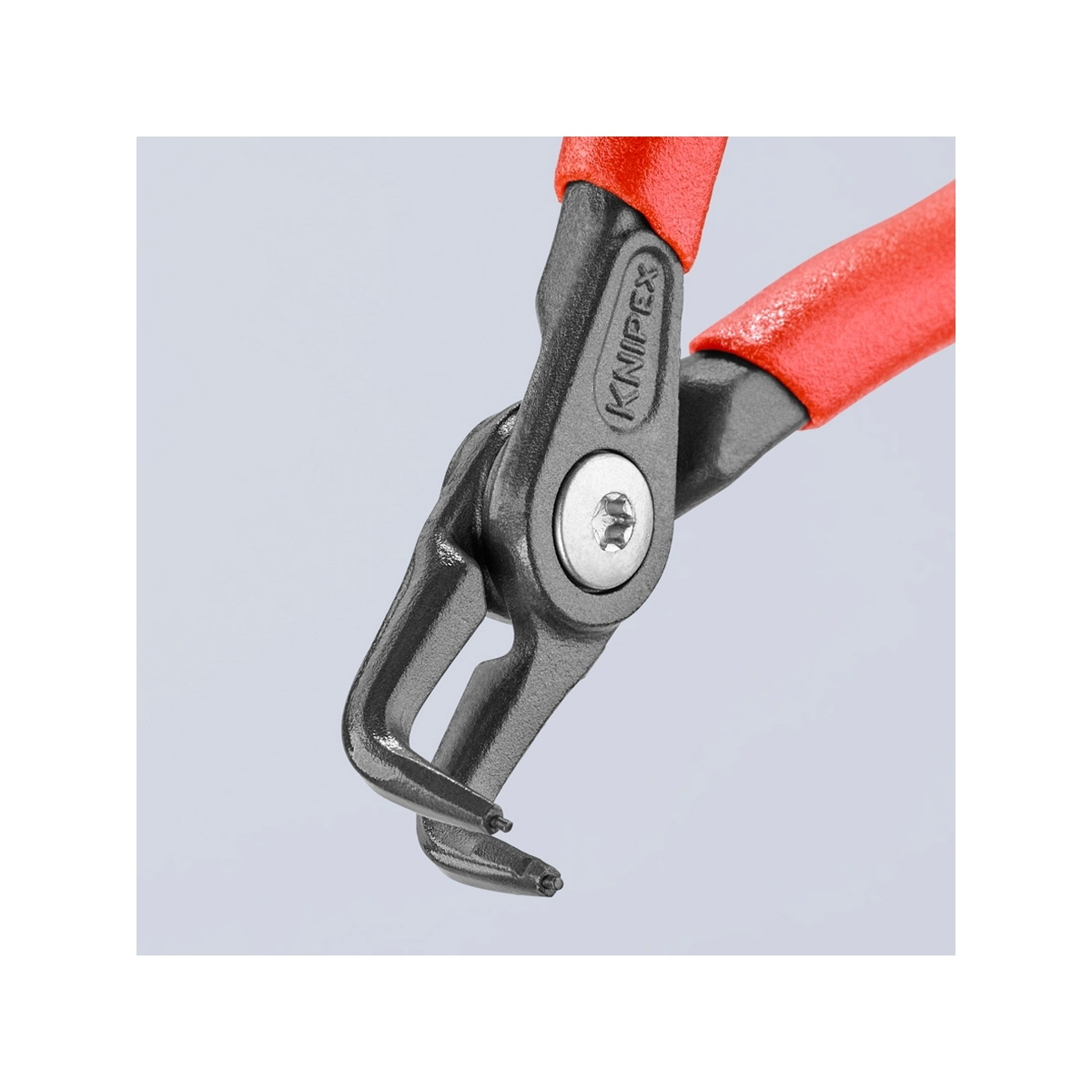 KNIPEX 48 21 J01 คีมหนีบแหวน 5" Precision ปลายงอ ปลาย 0.9mm