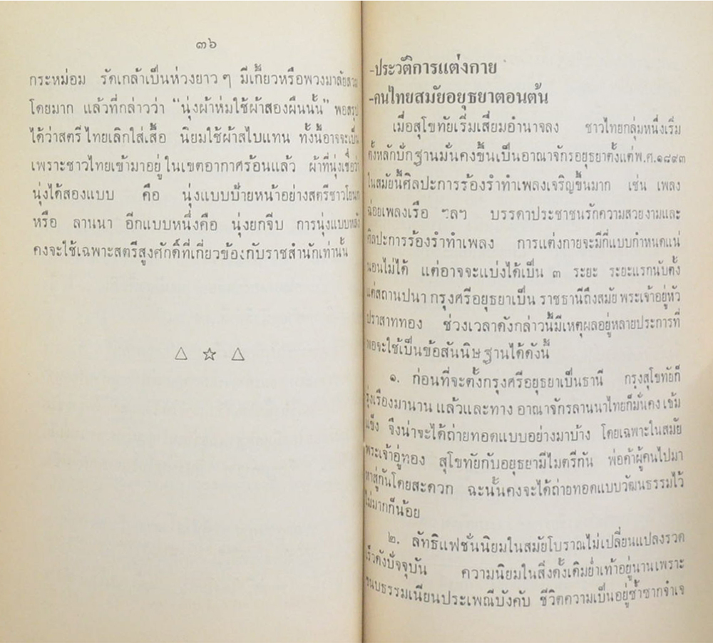เอกลักษณ์ไทย: ประวัติการแต่งกายของคนไทย